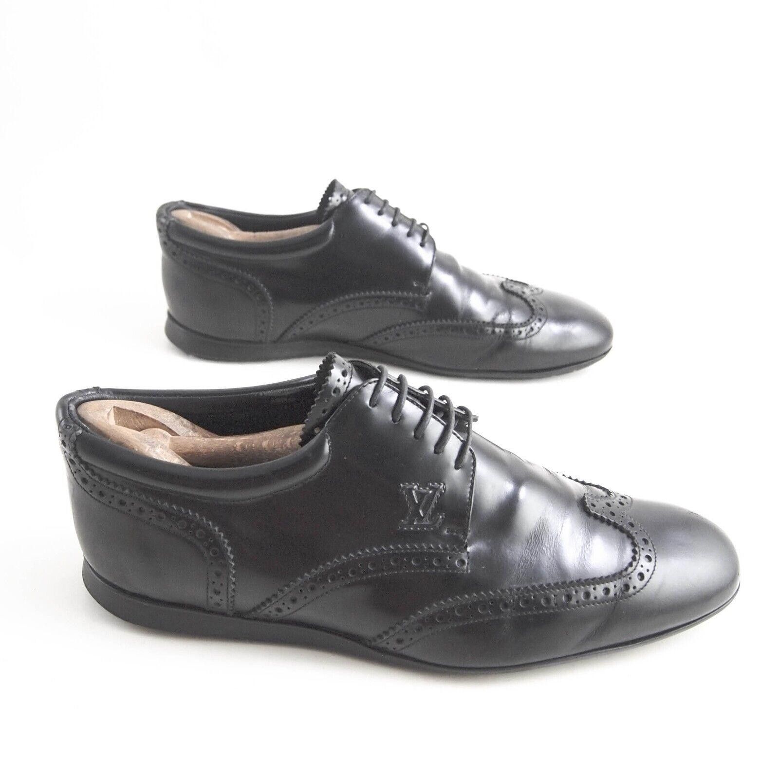 Louis Vuitton LV Louis Vuitton Wingtip Brogues Black leatherEU 40 US 7 M Size US 6 / EU 39 - 5 Thumbnail