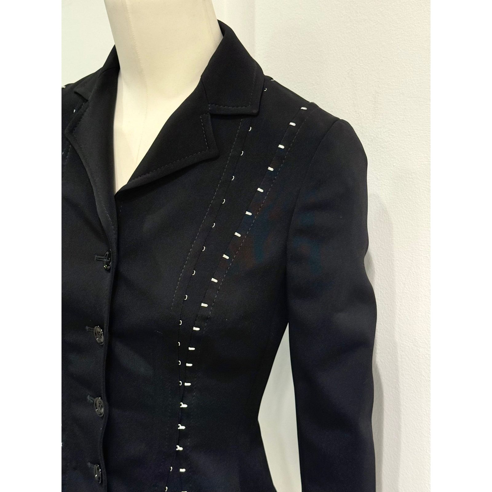 Dolce & Gabbana A/W2003 Dolce & Gabbana hook eyelet blazer jacket Size US S / EU 44-46 / 1 - 6 Thumbnail