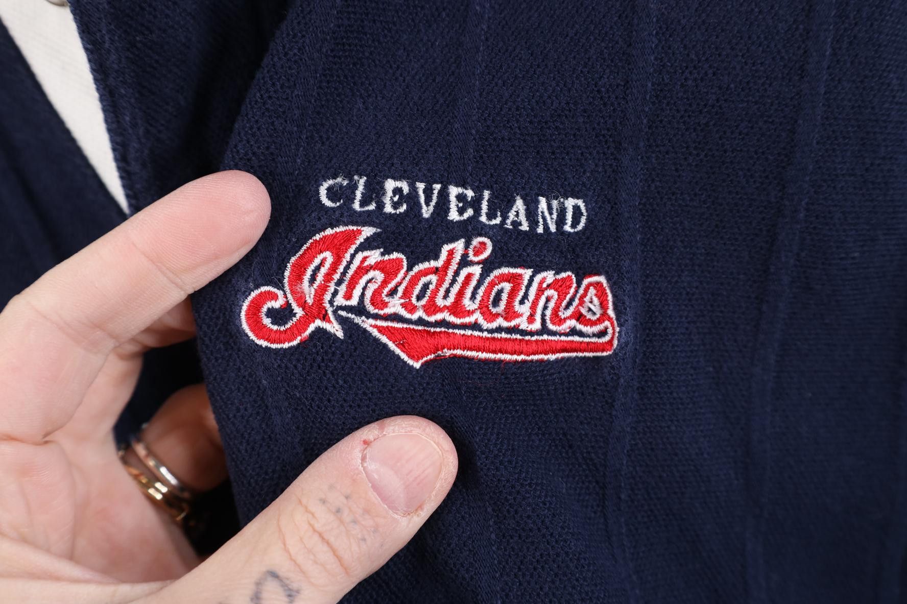 Vintage Vintage 90s Fit Cleveland Indians Baseball Golf Polo Shirt Size US M / EU 48-50 / 2 - 5 Thumbnail