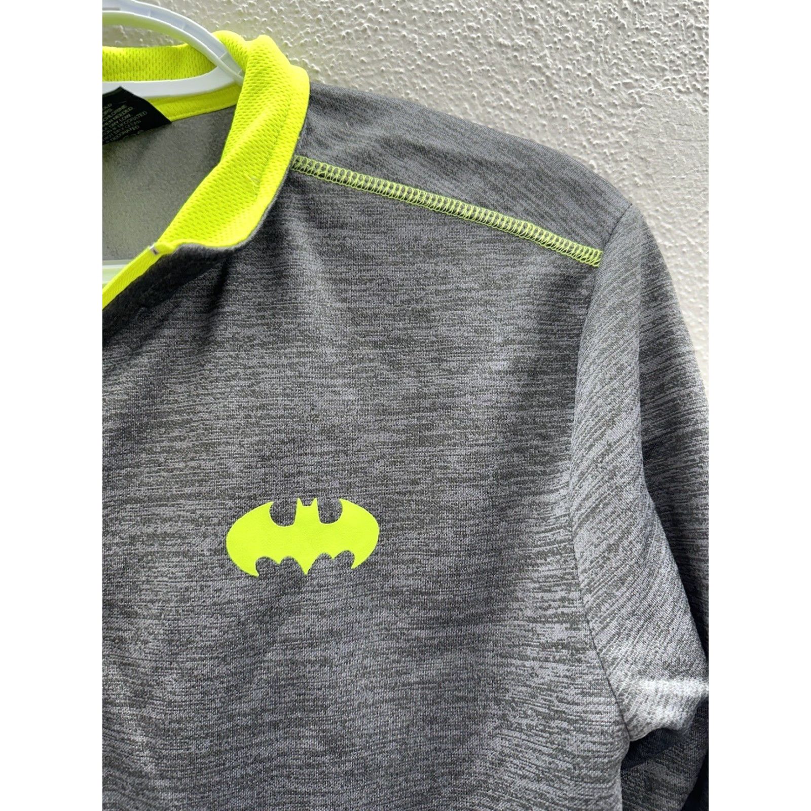 DC Comics DC Comics Batman Pullover Size Medium Gray Logo Long Sleeve Quarter Zip Mens Size US M / EU 48-50 / 2 - 4 Thumbnail