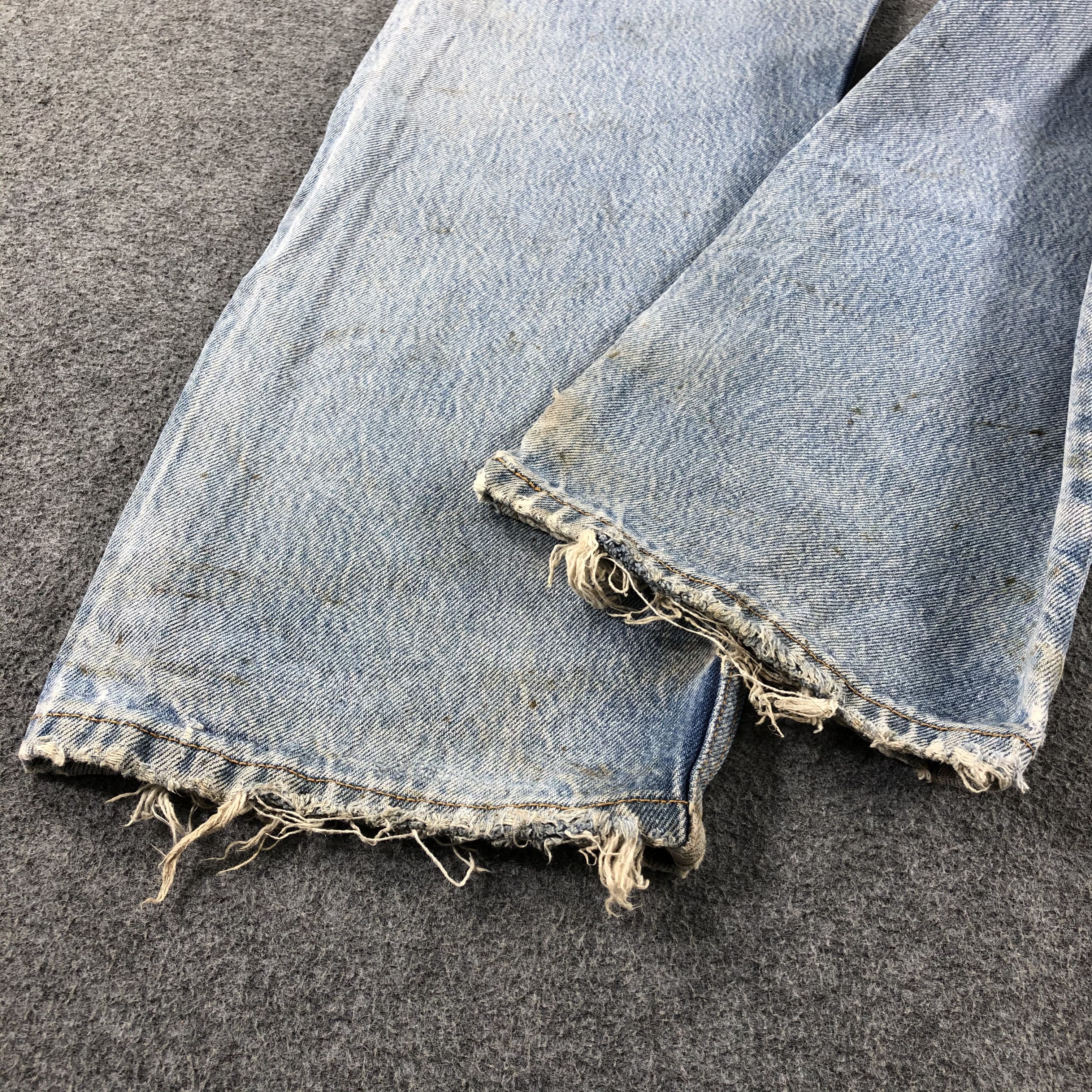 Levi's Vintage Blue Wash Levis 501 Jeans-J2578 Size US 32 / EU 48 - 6 Thumbnail