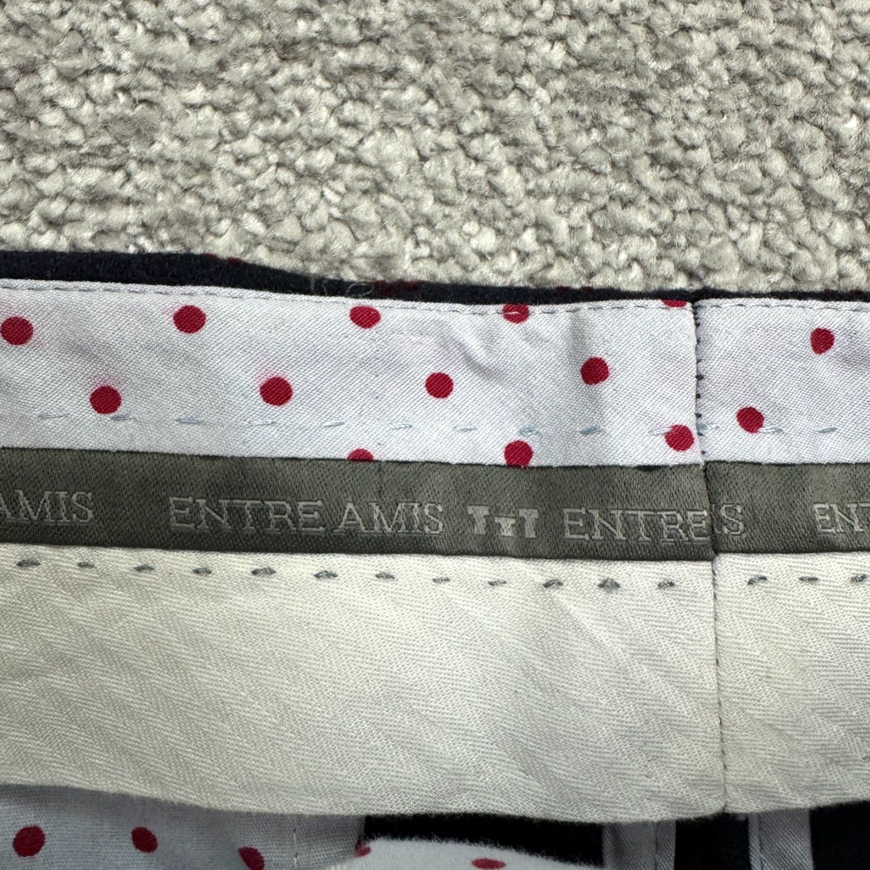 Vintage Entre Amis Dress Pants Mens 31 Gray Floral Wool Slim Straight Size US 34 / EU 50 - 7 Thumbnail