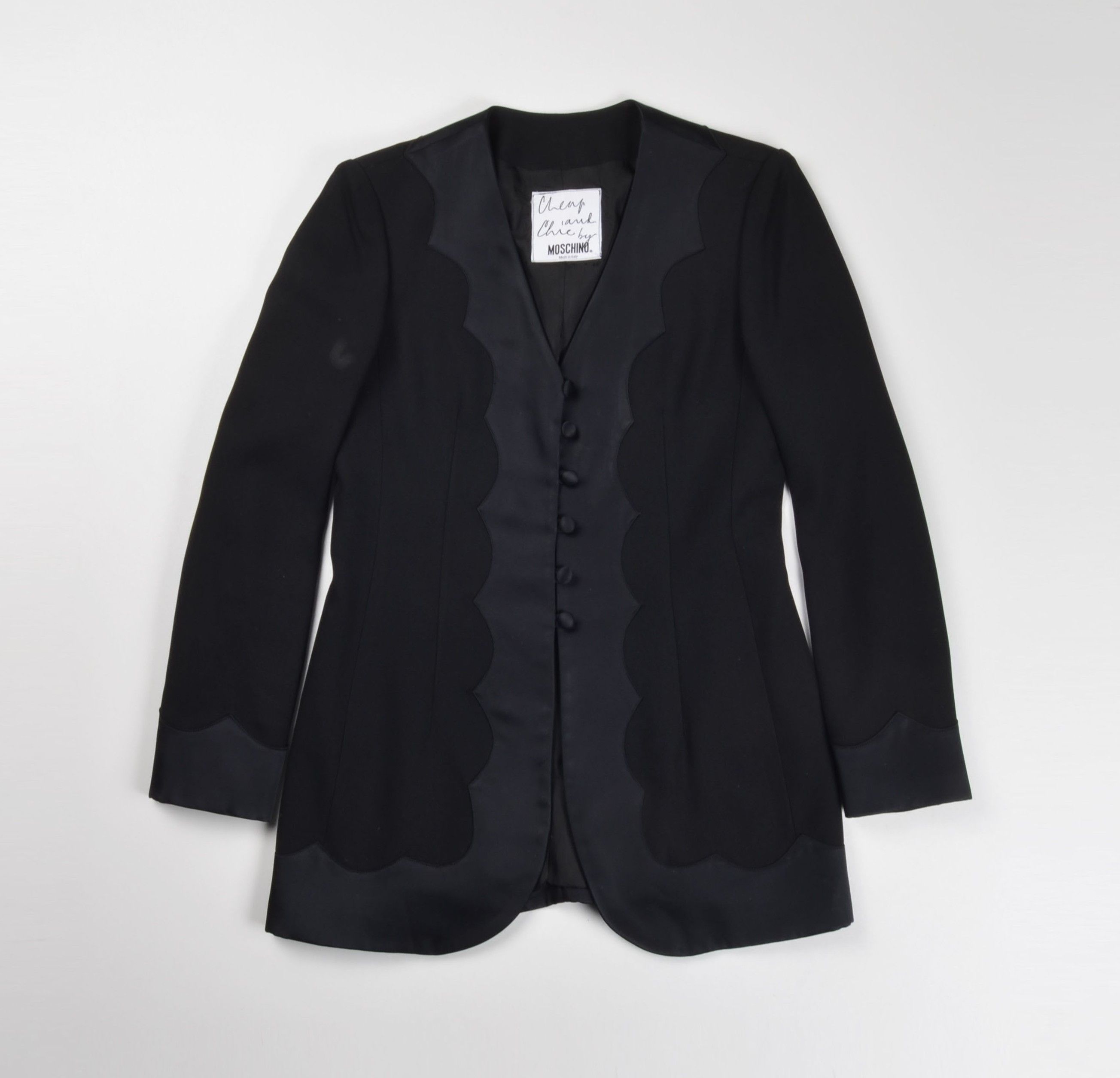 Moschino Vintage Moschino Cheap and Chic Decorated Black Blazer Size M / US 6-8 / IT 42-44 - 4 Thumbnail
