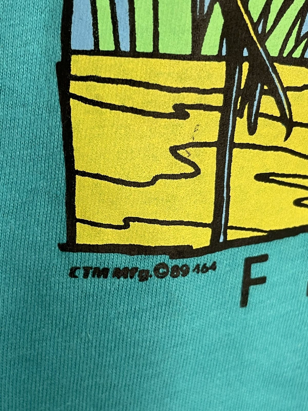 Vintage Vintage 1989 Florida flamingo graphic animal T-shirt Size US L / EU 52-54 / 3 - 4 Thumbnail