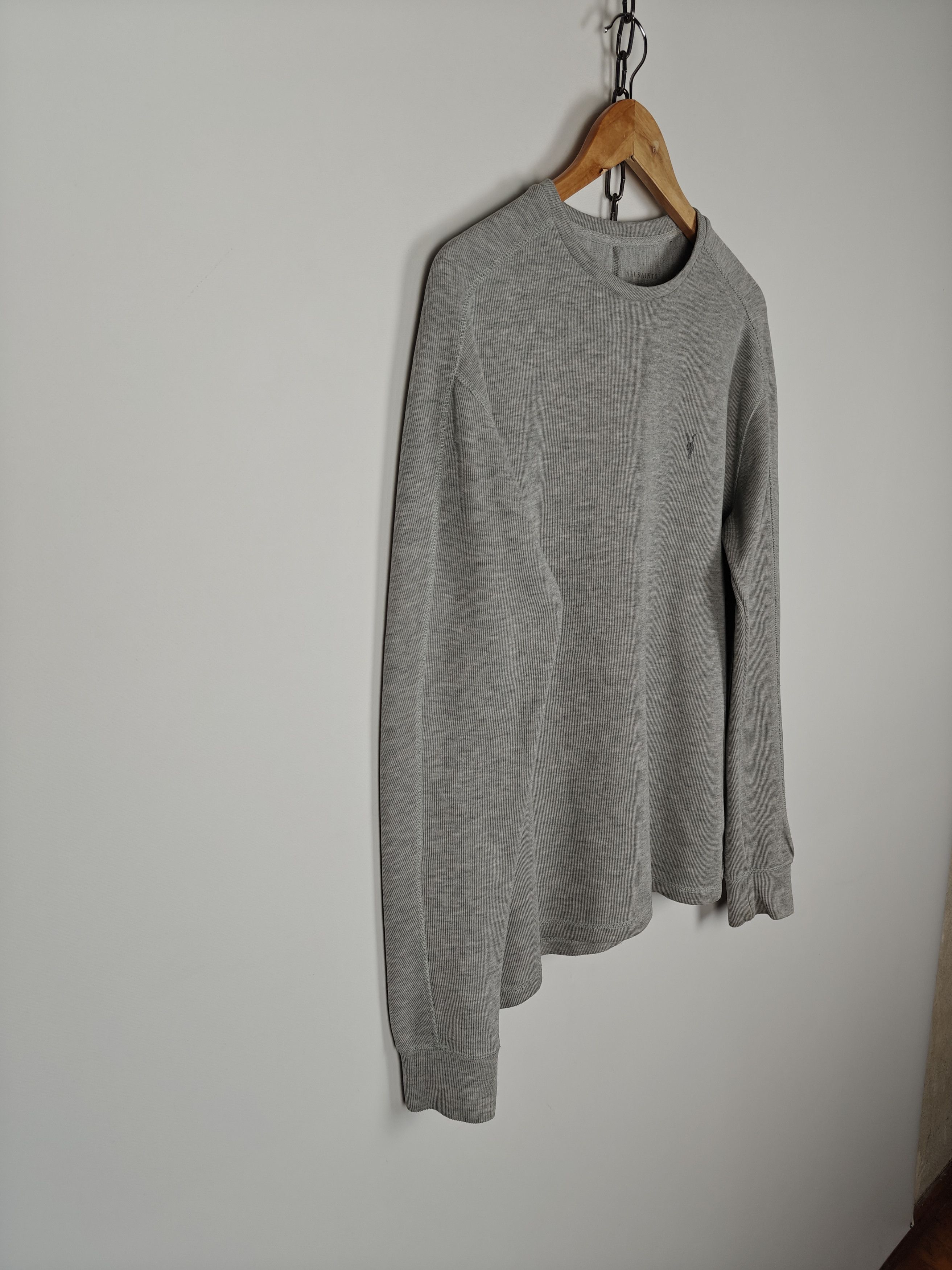 Allsaints Allsaints Sweatshirt Kruse LS Crew Pullover Gray size M Size US M / EU 48-50 / 2 - 4 Thumbnail