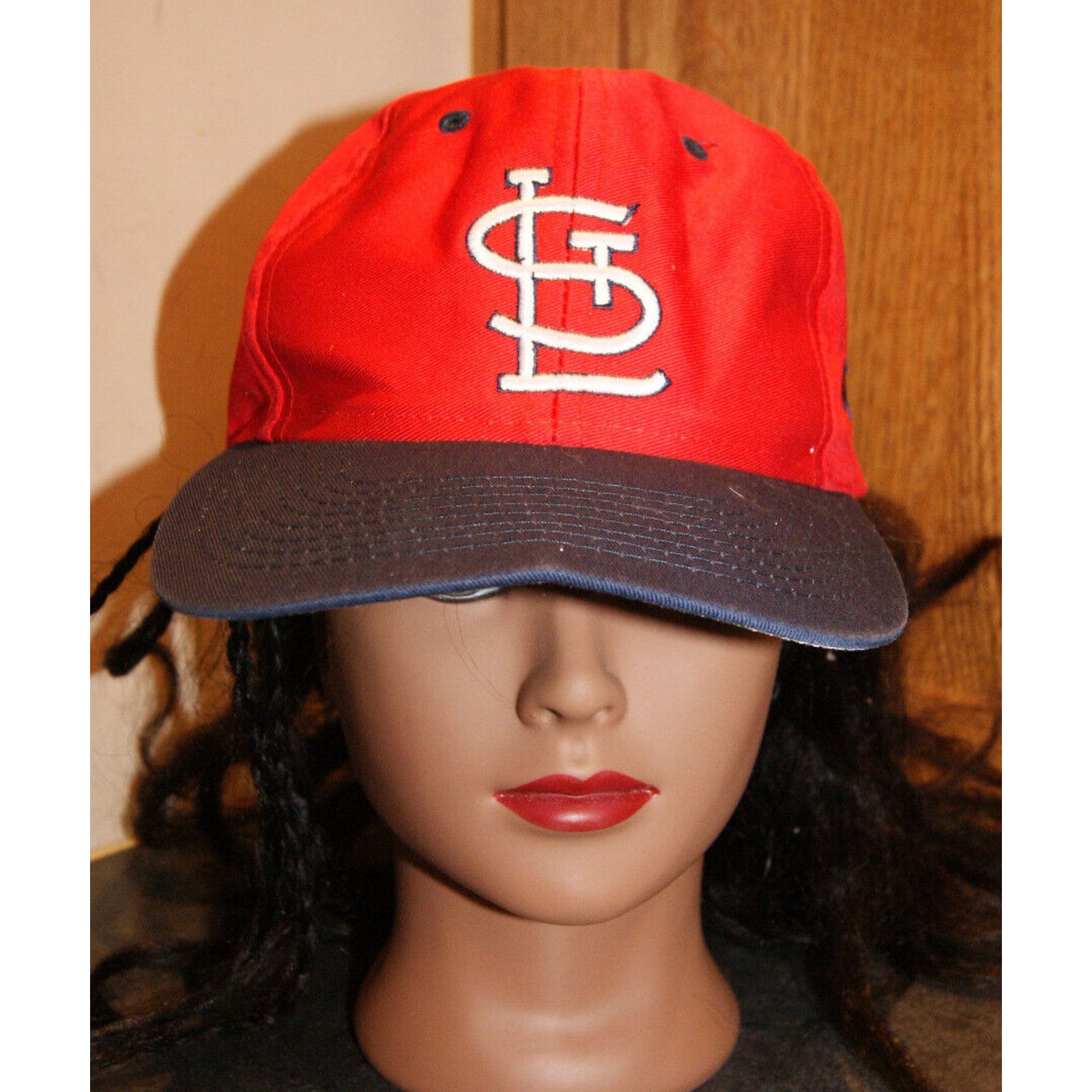 MLB VTG St Louis Cardinals Red Blue Snapback Hat Cap 2 Logo Size ONE SIZE - 2 Thumbnail