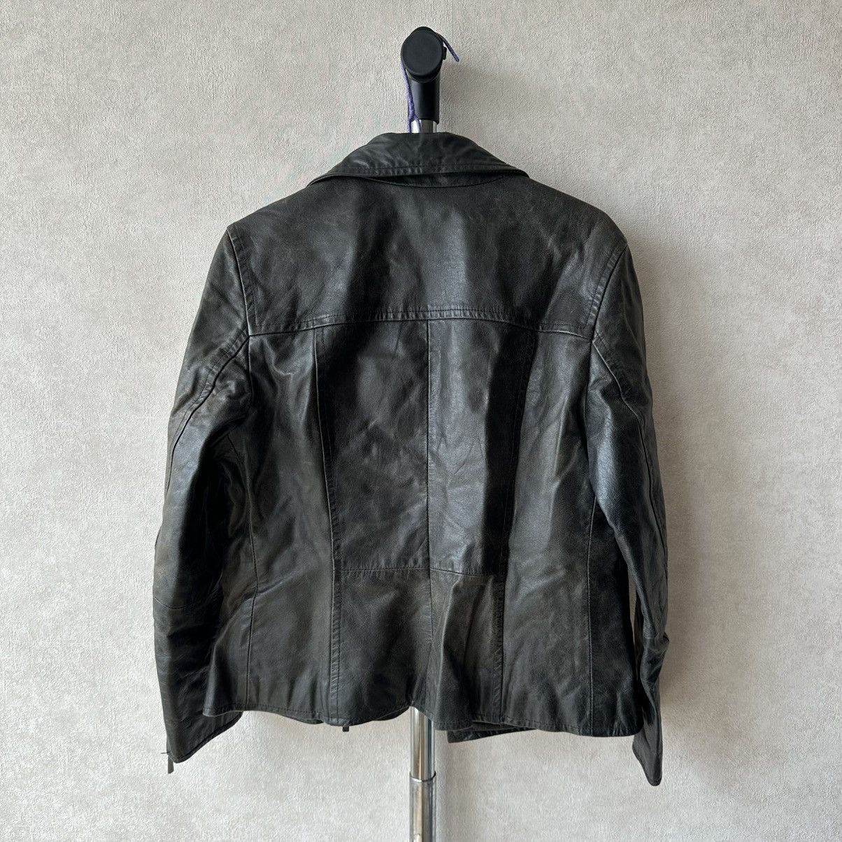 ARMA ARMA ifsixwasnine lgb style trashed biker leather jacket Size M / US 6-8 / IT 42-44 - 12 Thumbnail
