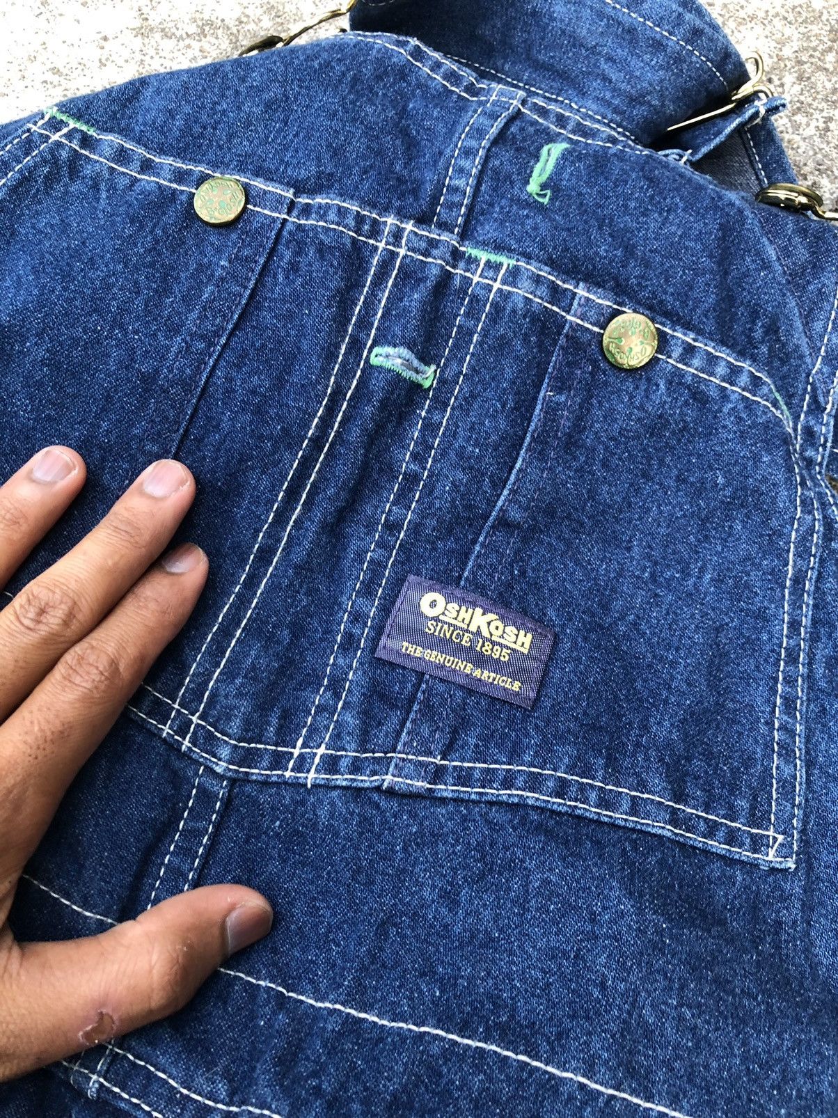 Oshkosh × Vintage VINTAGE OSHKOSH OVERALL MADE IN USA Size US 32 / EU 48 - 4 Thumbnail