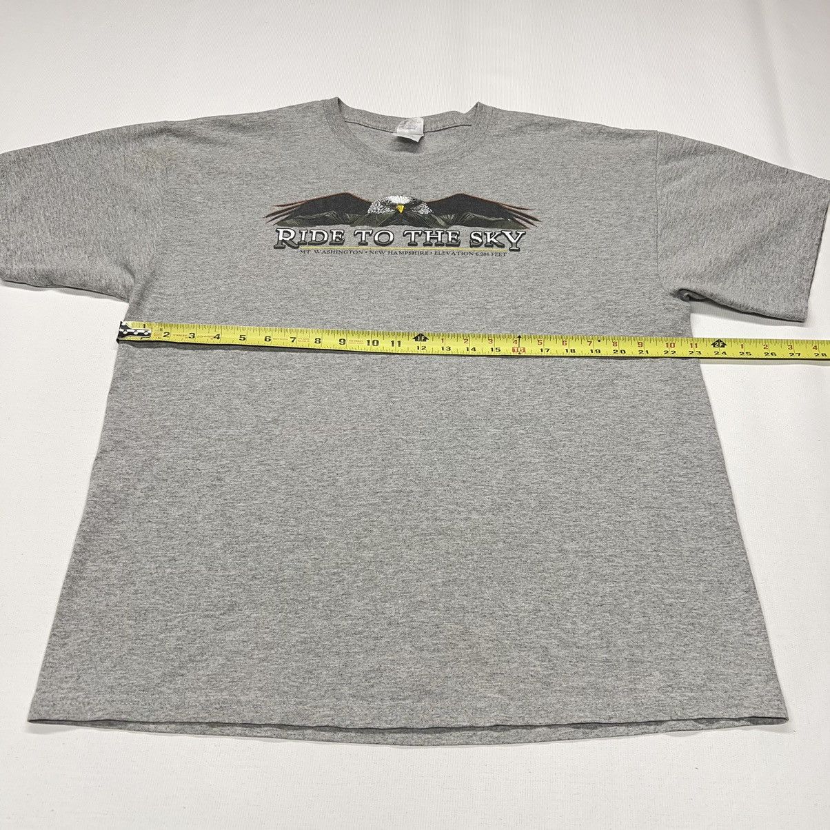 Harley Davidson × Vintage Harley Davidson Tee Shirt Grey Ride To The Sky Eagle Biker Size US XL / EU 56 / 4 - 17 Thumbnail