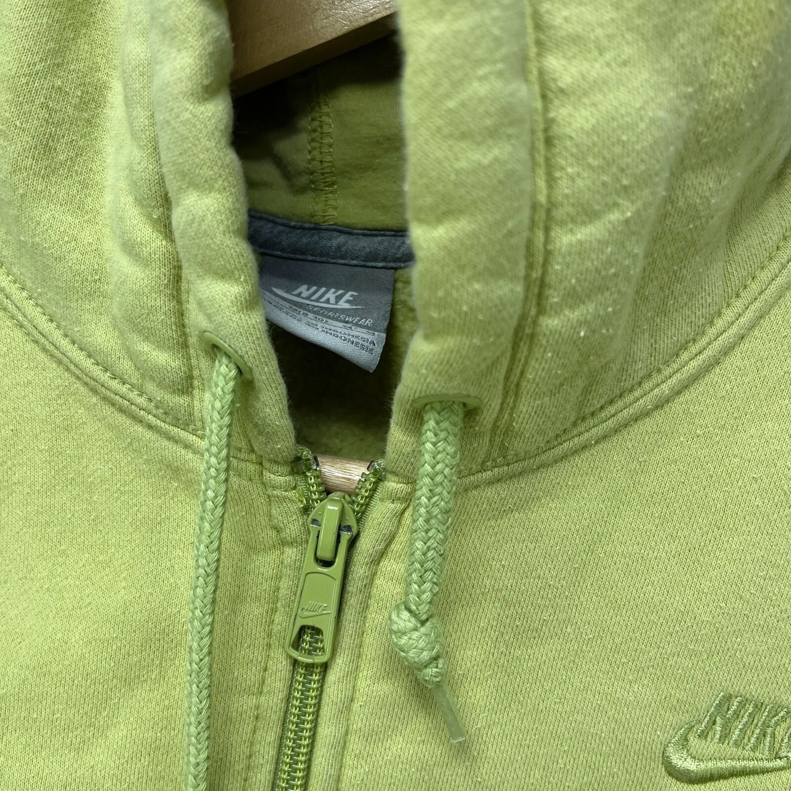 Nike Vintage Y2K Nike Zip-Up Hoodie Swoosh Tonal Women's Medium Size M / US 6-8 / IT 42-44 - 4 Thumbnail