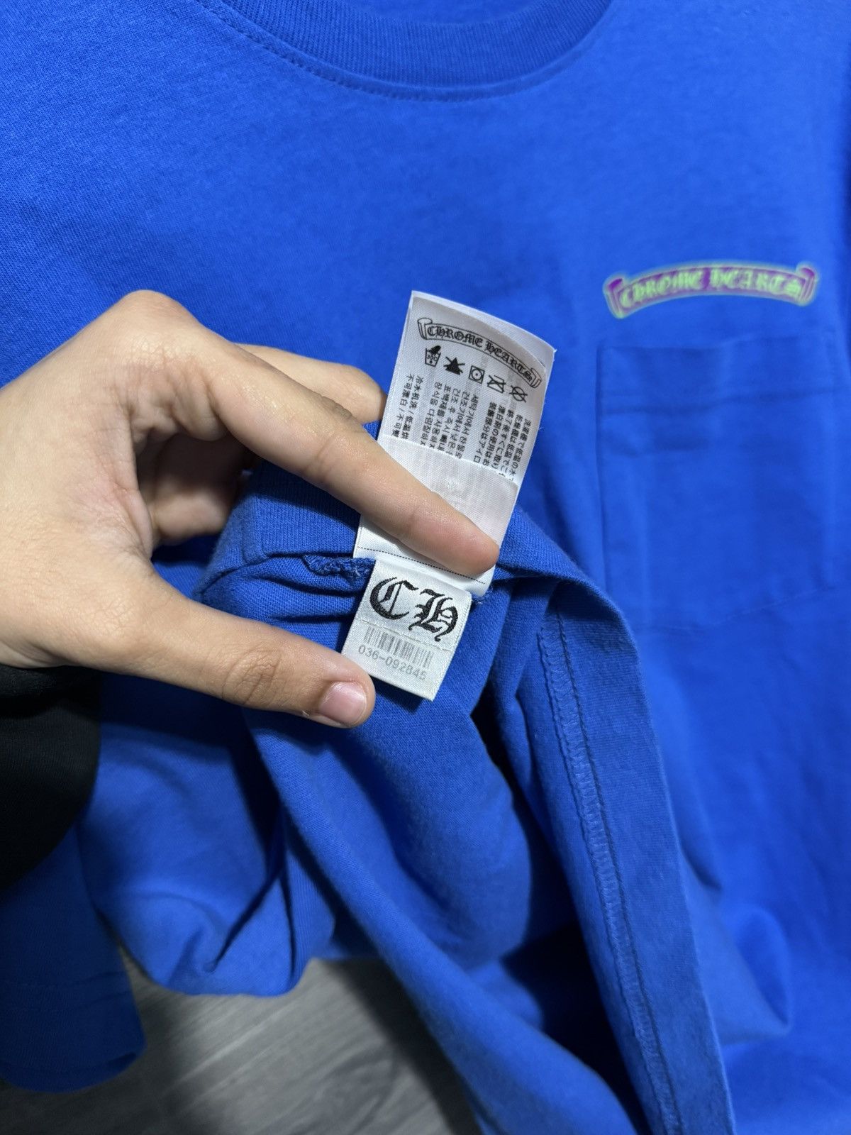 Chrome Hearts Chrome Hearts “Blue” Scroll Tee Size US S / EU 44-46 / 1 - 5 Thumbnail