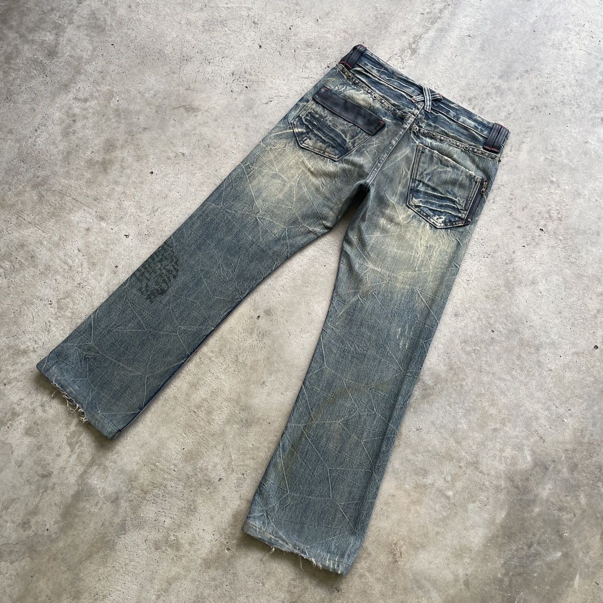 Japanese Brand Vintage Japanese Rusty Jeans Flare Denim Bootcut Pants W32 Size US 32 / EU 48 - 13 Thumbnail