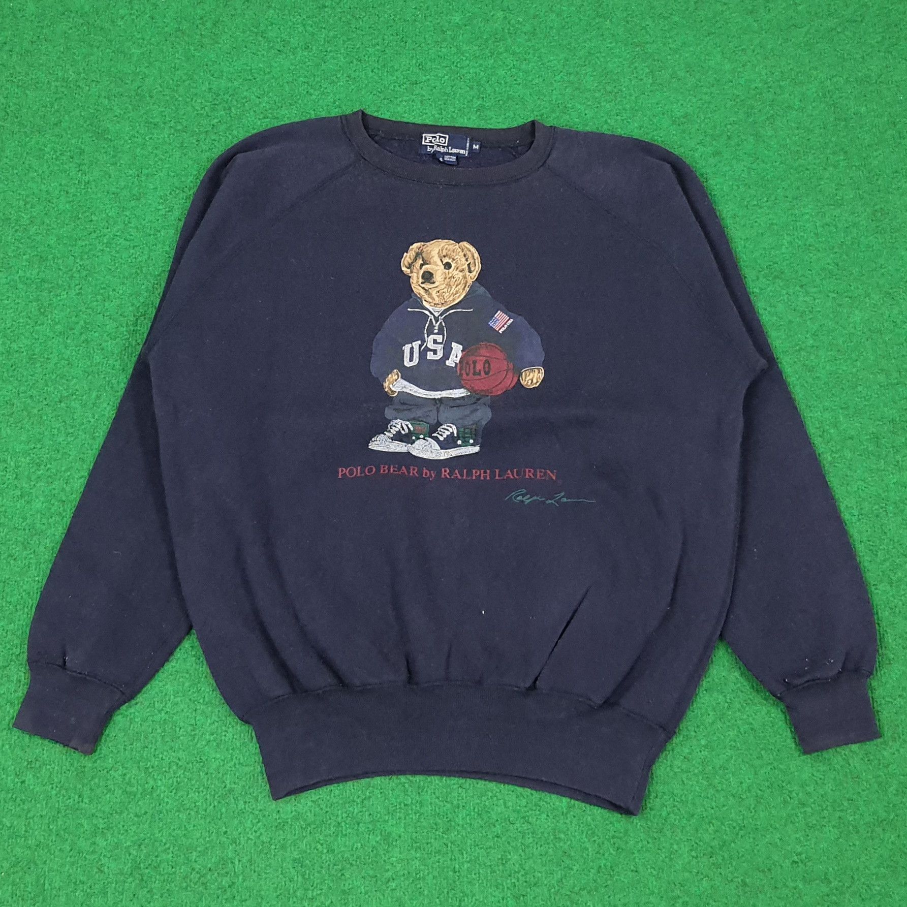 Polo Ralph Lauren Vintage POLO Bear by Ralph Lauren Sweatshirt C242N23 Size US M / EU 48-50 / 2 - 1 Thumbnail