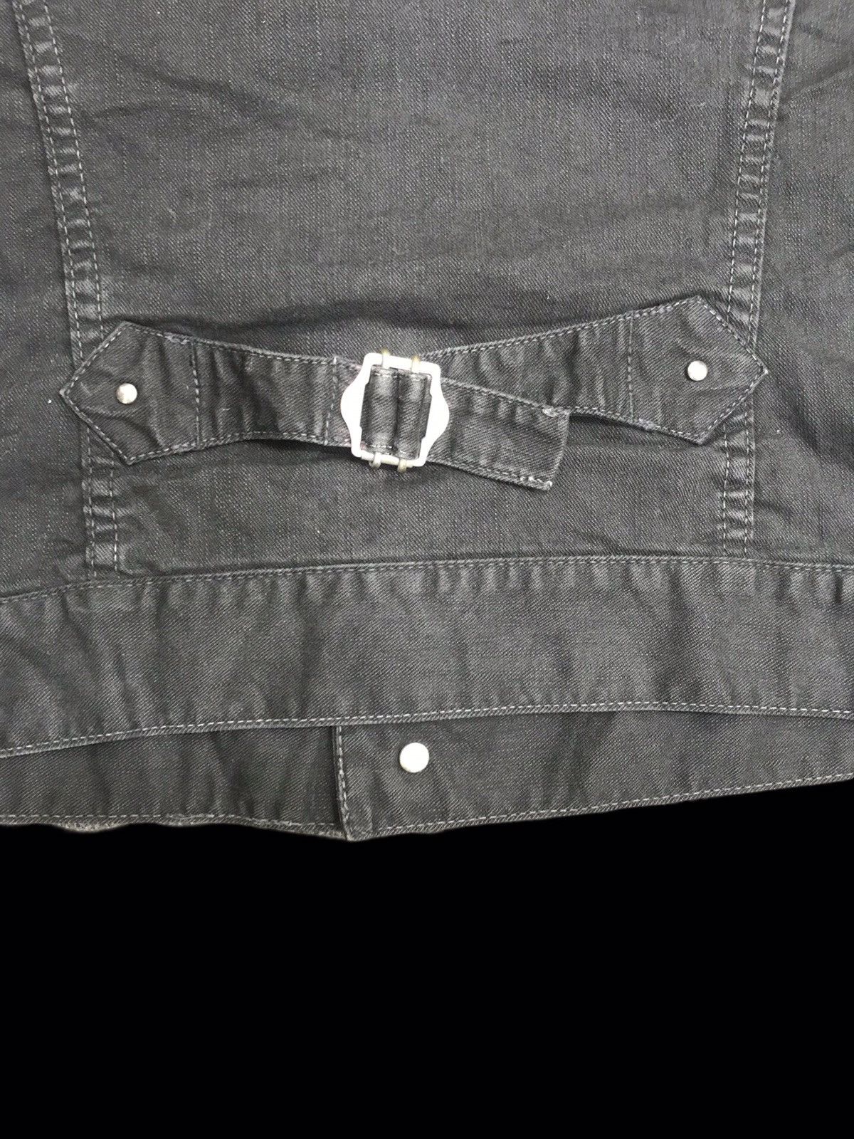 Japanese Brand 💥BIKER💥UNISEX NANO UNIVERSE JAPAN TRUCKER BIKER DENIM F220 Size US XS / EU 42 / 0 - 12 Thumbnail