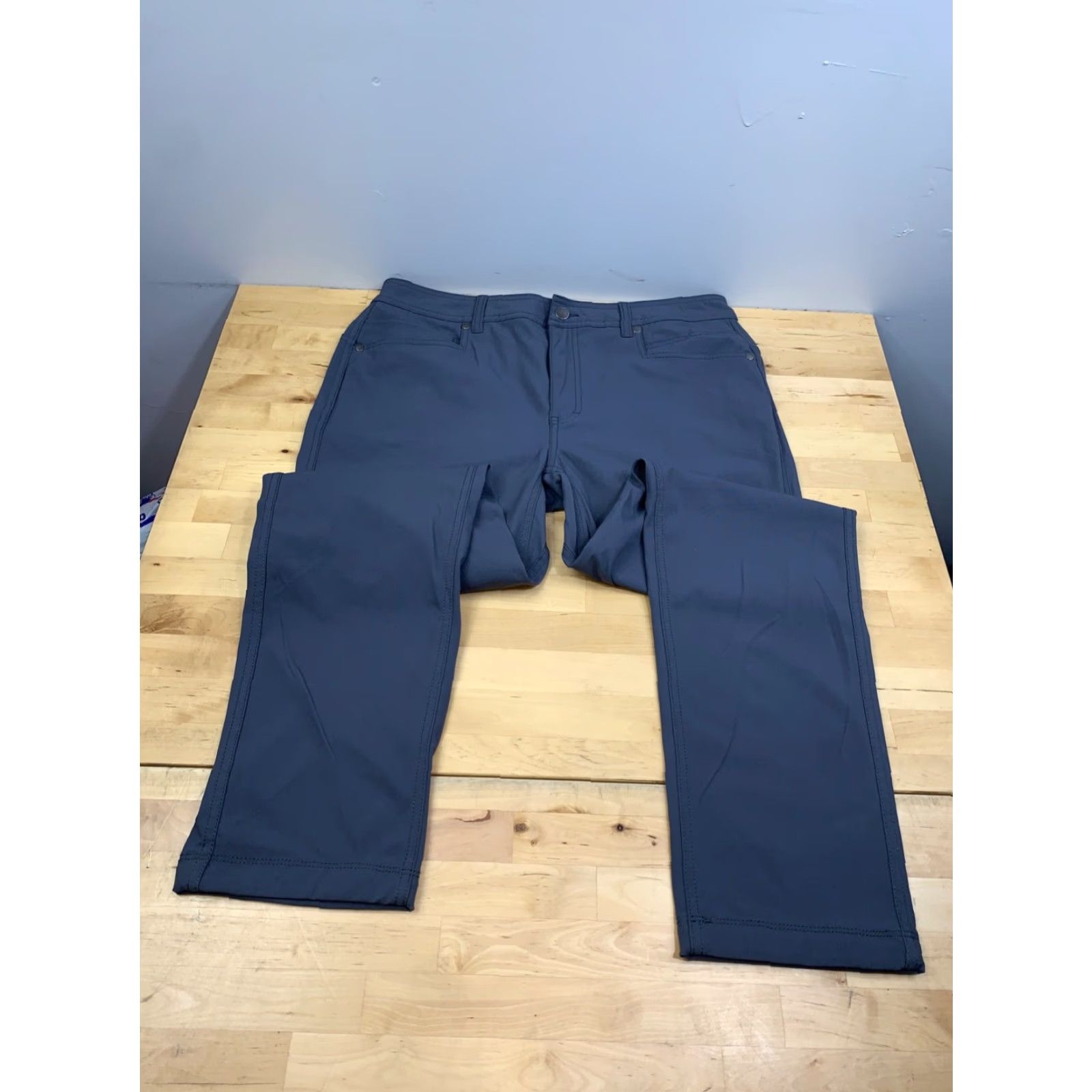 Vintage Western Rise Evolution Pants Men 34x30 Gray Casual Outdoor Travel 11933 Size US 34 / EU 50 - 2 Thumbnail