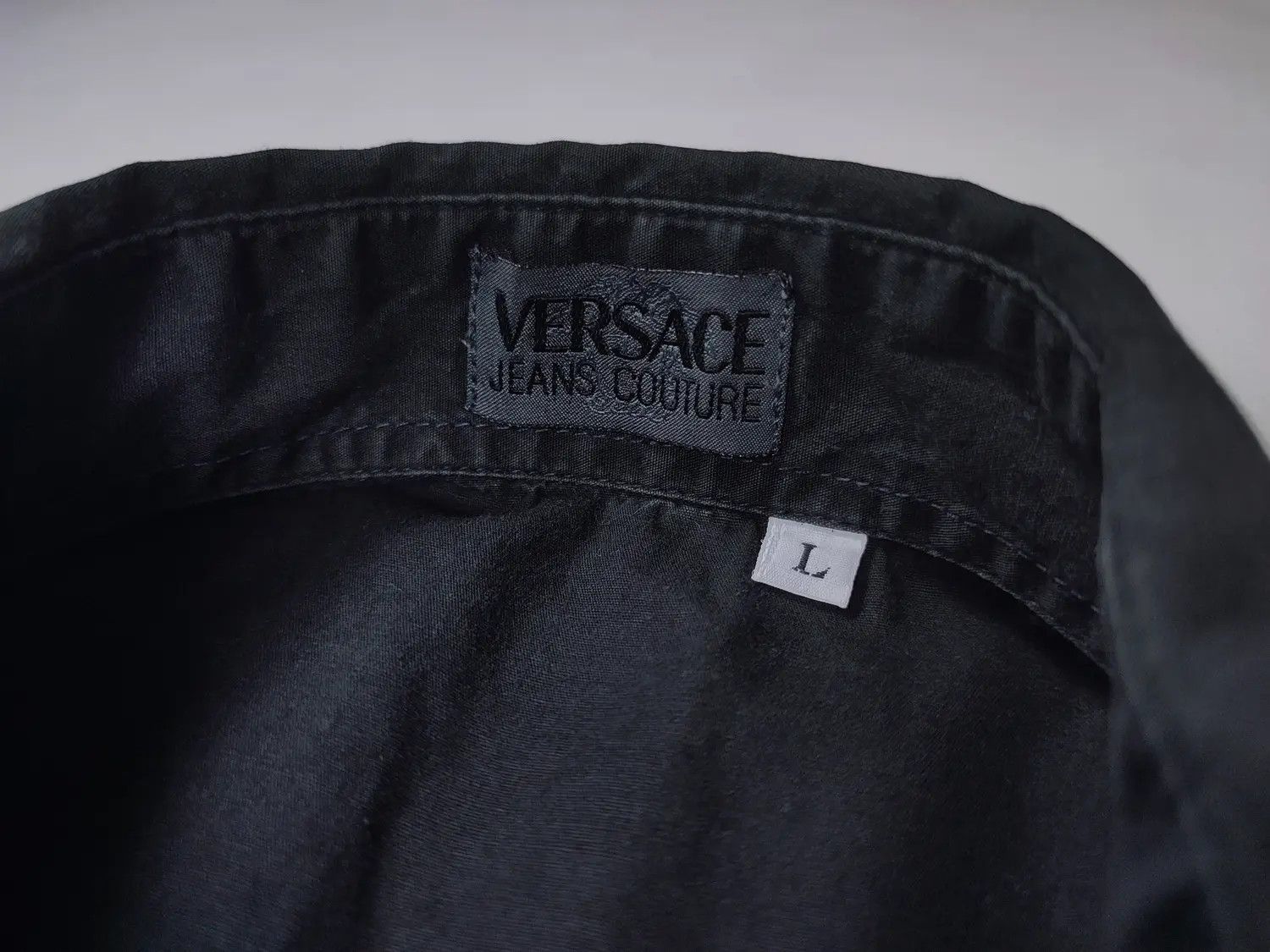 Versace Jeans Couture × Vintage Vintage Versace faded metal button shirt Size US L / EU 52-54 / 3 - 10 Thumbnail