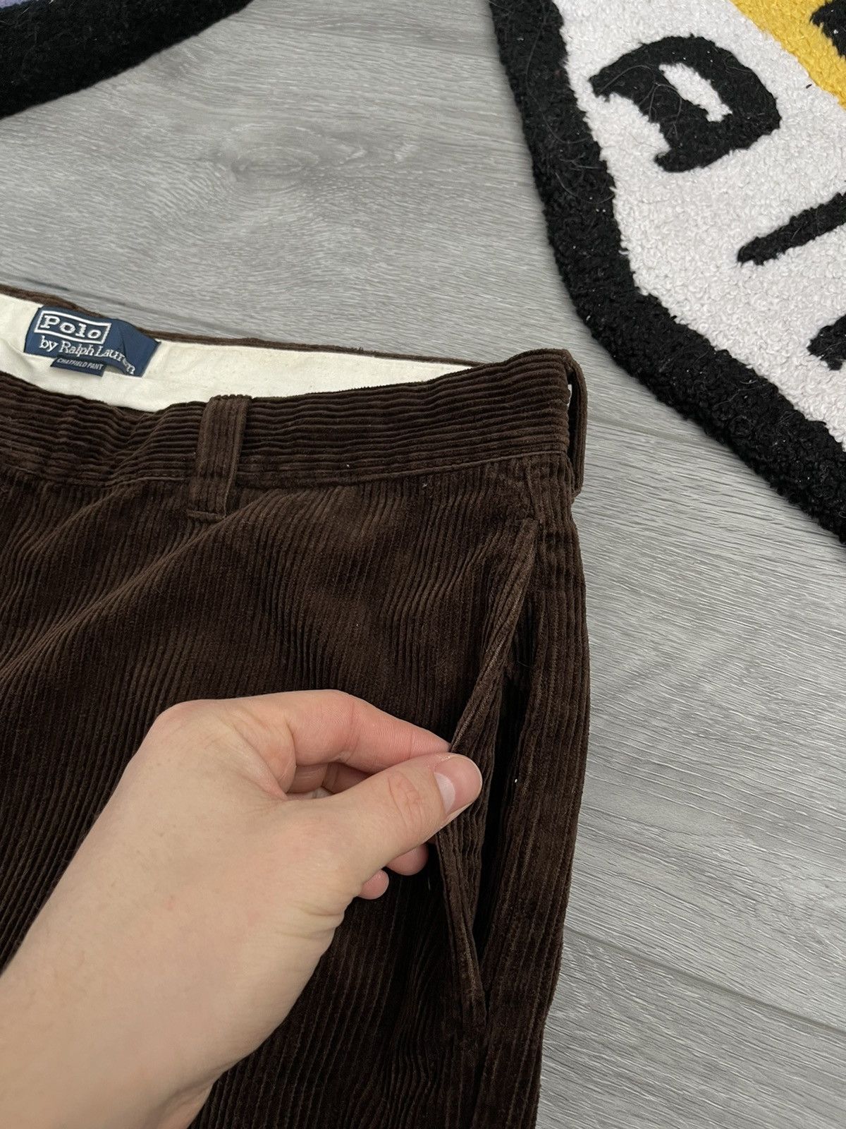 Polo Ralph Lauren × Velvet × Vintage Vintage Polo Ralph Lauren Velvet Brown Pants Y2K Corduroy Size US 38 / EU 54 - 8 Thumbnail