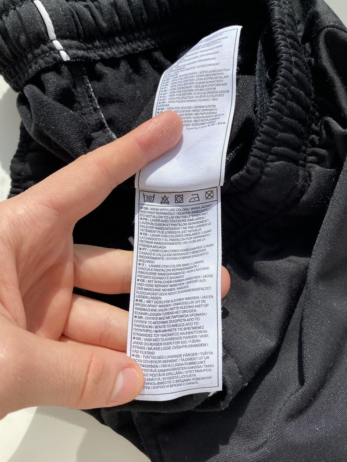 Nike × Vintage Vintage Men's Nike Baggy Pants with Lampasas Black Size M Size US 38 / EU 54 - 7 Thumbnail