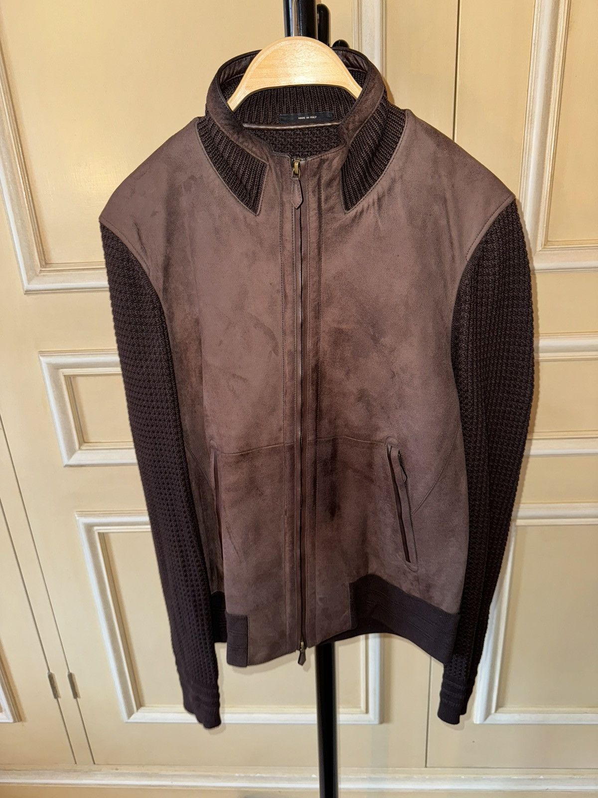 image of Tom Ford Suede Jacket in Brown, Men's (Size Small)