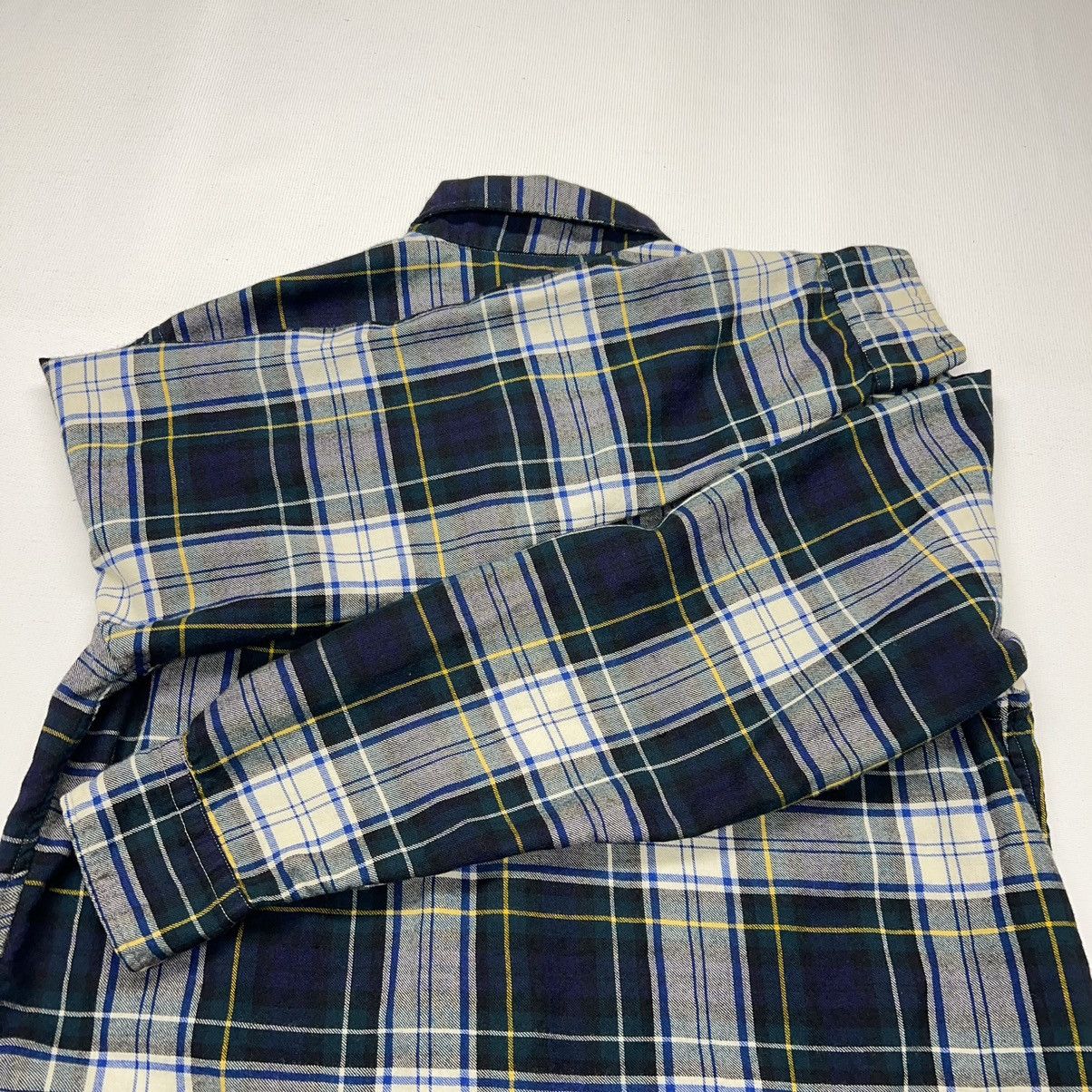 Vintage × Viyella VTG Viyella Flannel Shirt Blue Plaid Button Up Wool Scotland Size US M / EU 48-50 / 2 - 17 Thumbnail