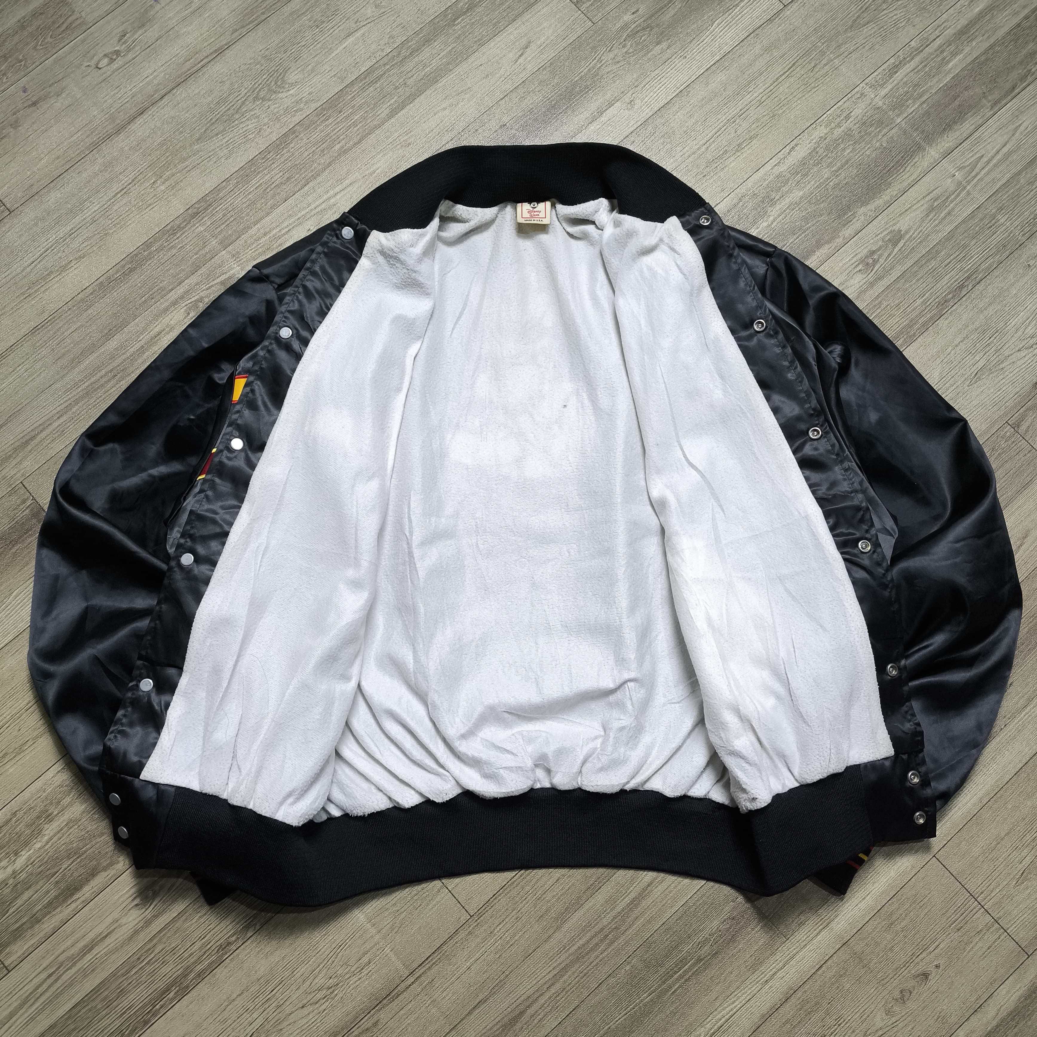 Disney × Jeff Hamilton × Vintage Vintage 90's Disney Mickey Mouse Varsity Bomber Jacket Size US XL / EU 56 / 4 - 8 Thumbnail