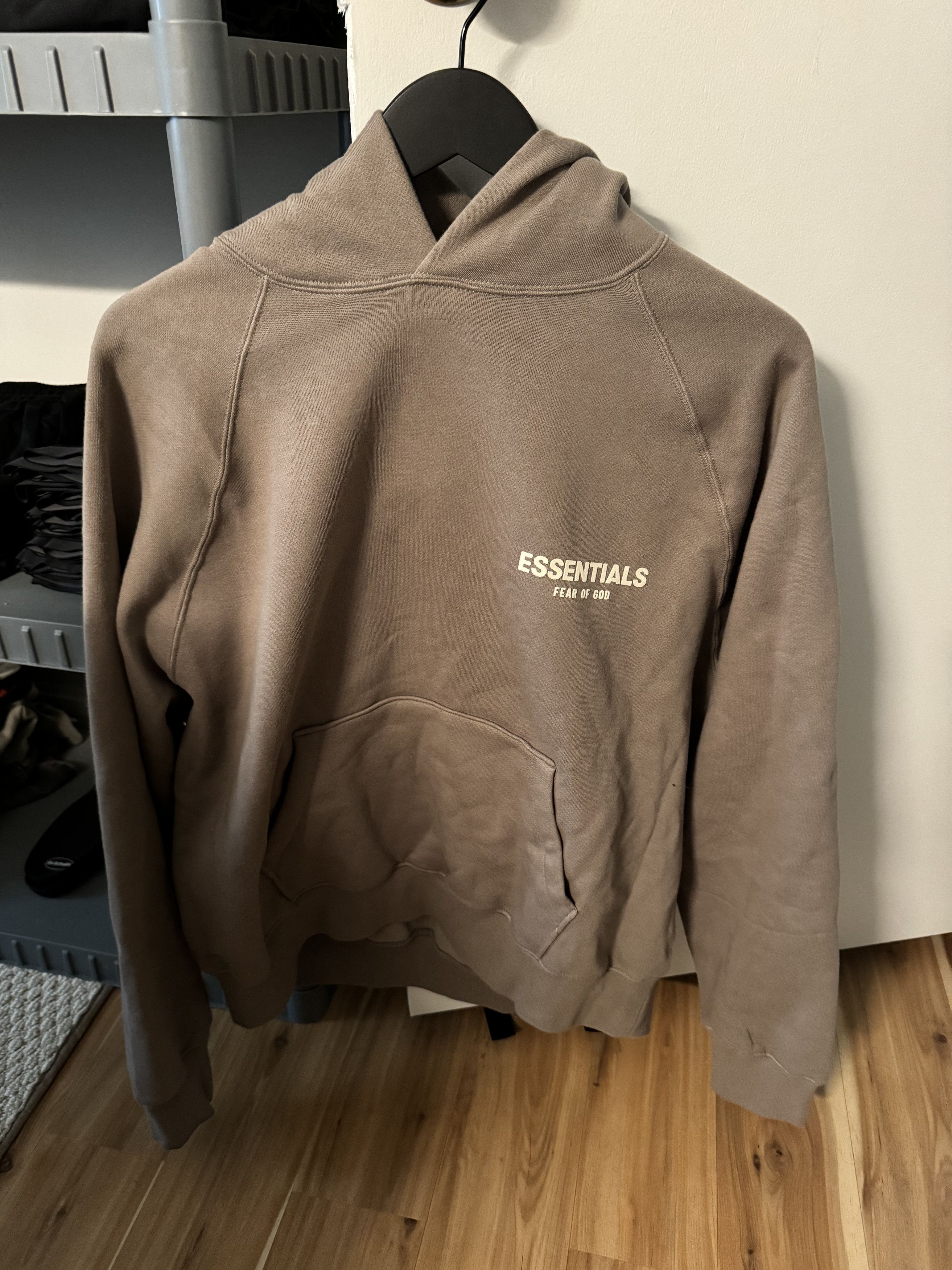 image of Essentials Hoodie in Desert Taupe, Men's (Size Small)