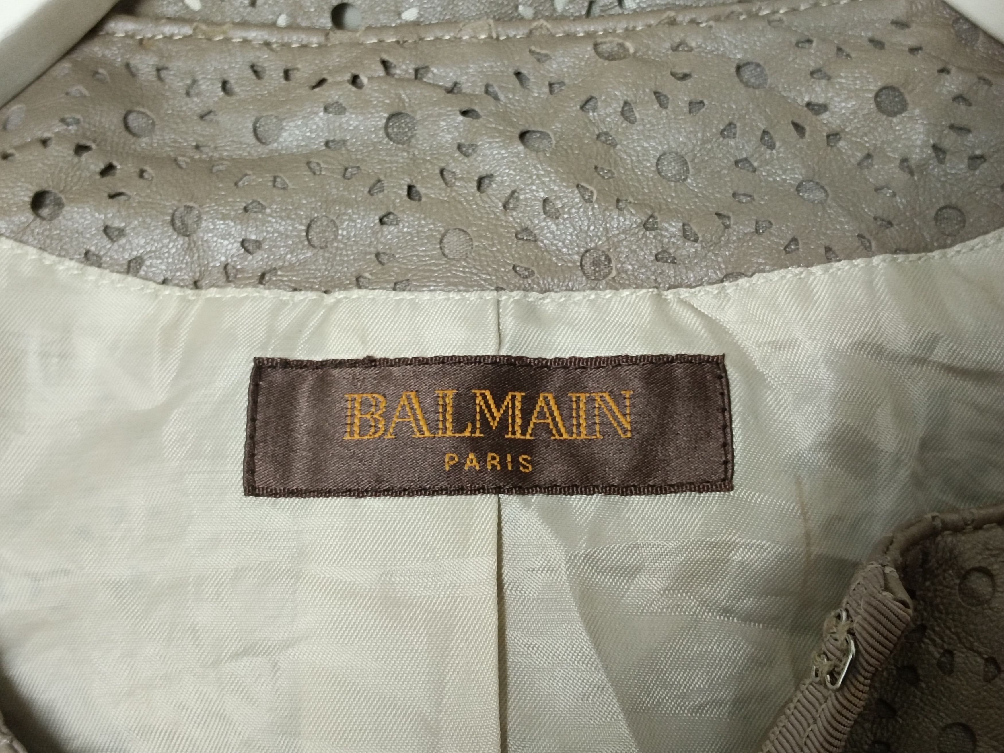14th Addiction × Balmain × If Six Was Nine Balmain Leather Coat Jacket Size US M / EU 48-50 / 2 - 9 Thumbnail