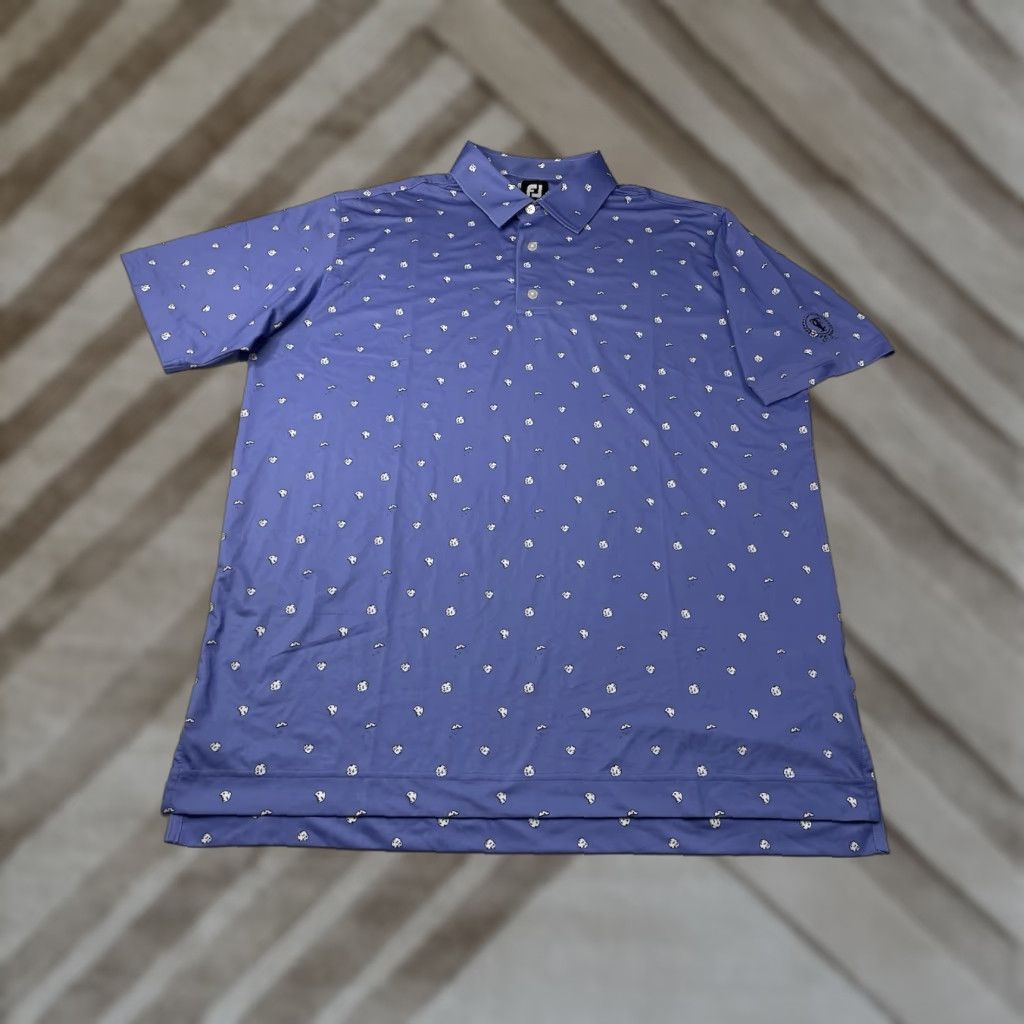 Footjoy Footjoy FJ Polo Golf Shirt Cookies Print AOP Tualatin CC Mens XL Performance Size US XL / EU 56 / 4 - 1 Thumbnail