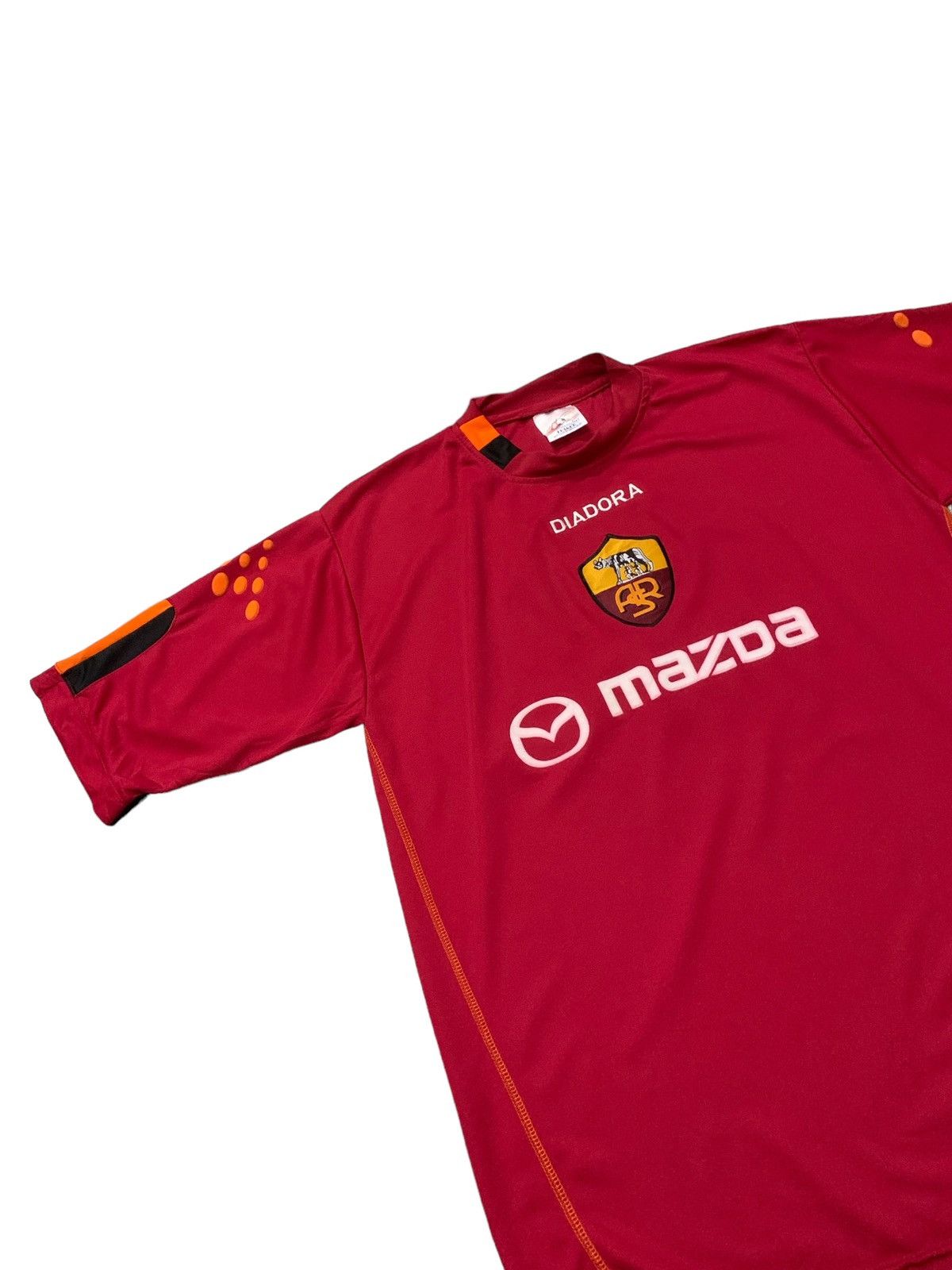 Diadora × Vintage Vintage As Roma Soccer Jersey 2003/04 Size US L / EU 52-54 / 3 - 6 Thumbnail