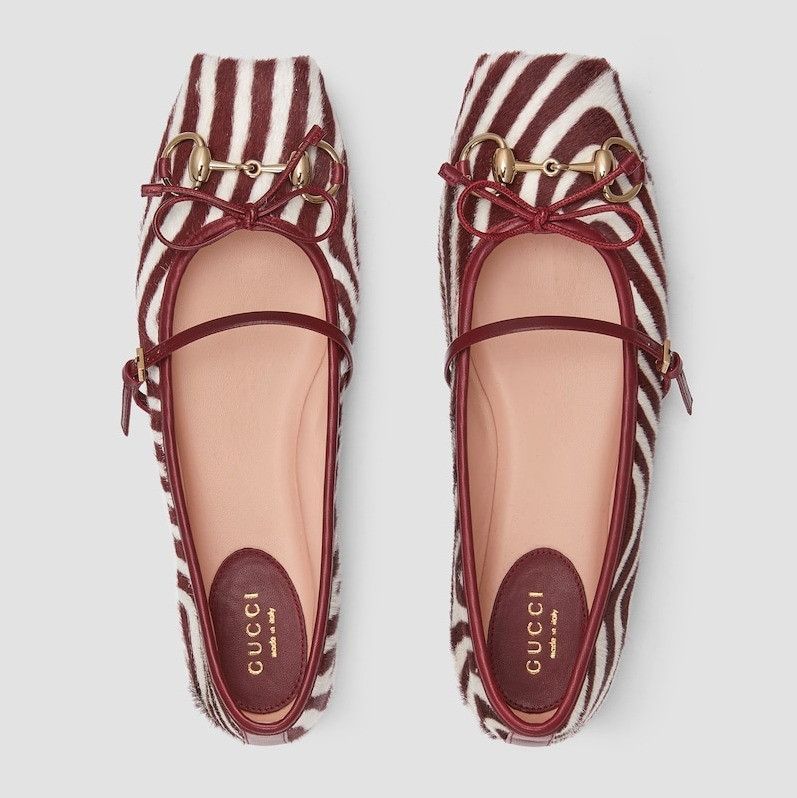 Gucci oc11z0226 Women's Gucci Horsebit Ballet Flats In Multicolor Size US 9 / IT 39 - 2 Thumbnail