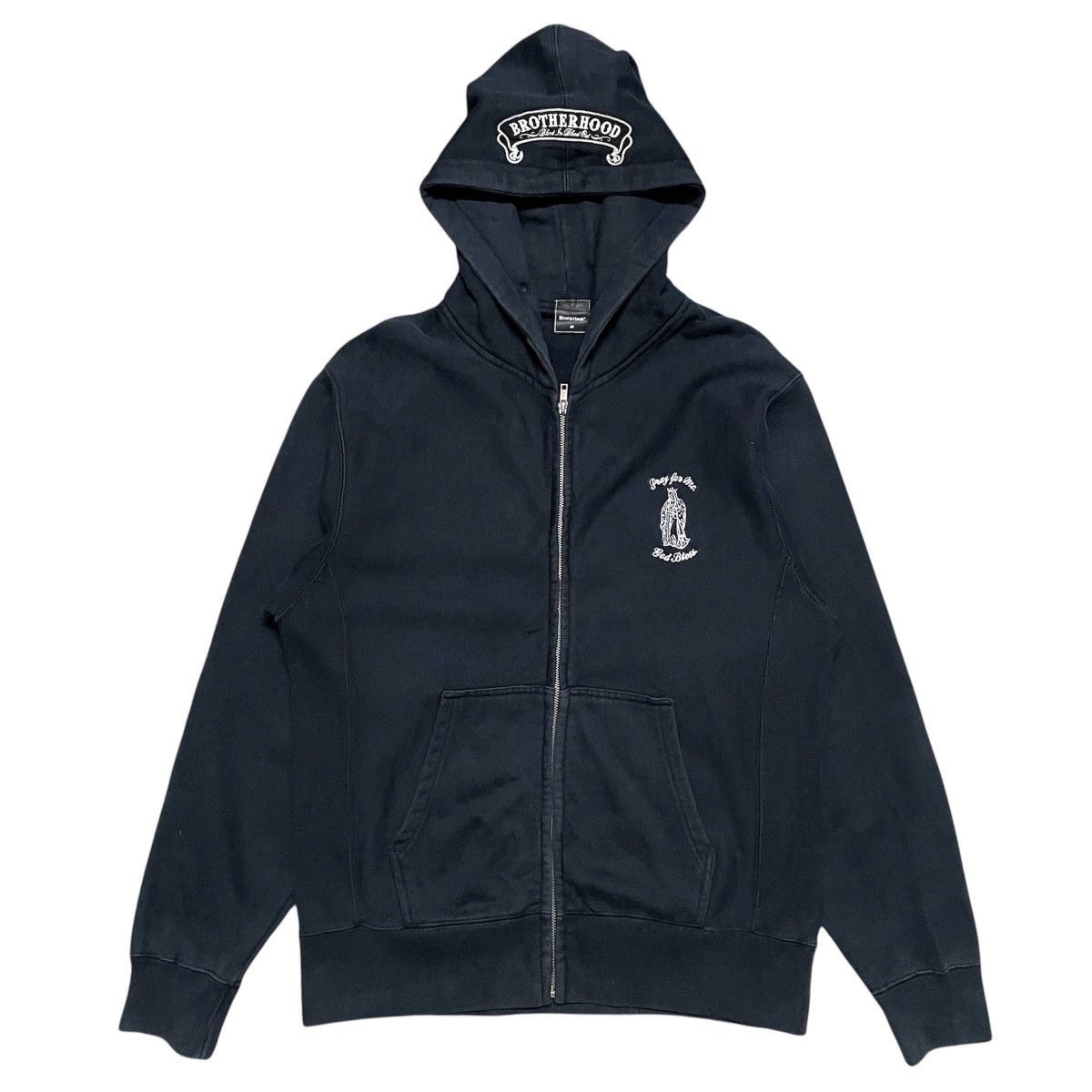 Japanese Brand Brotherhood God Bless Heavyweight Hoodie Size US M / EU 48-50 / 2 - 2 Thumbnail