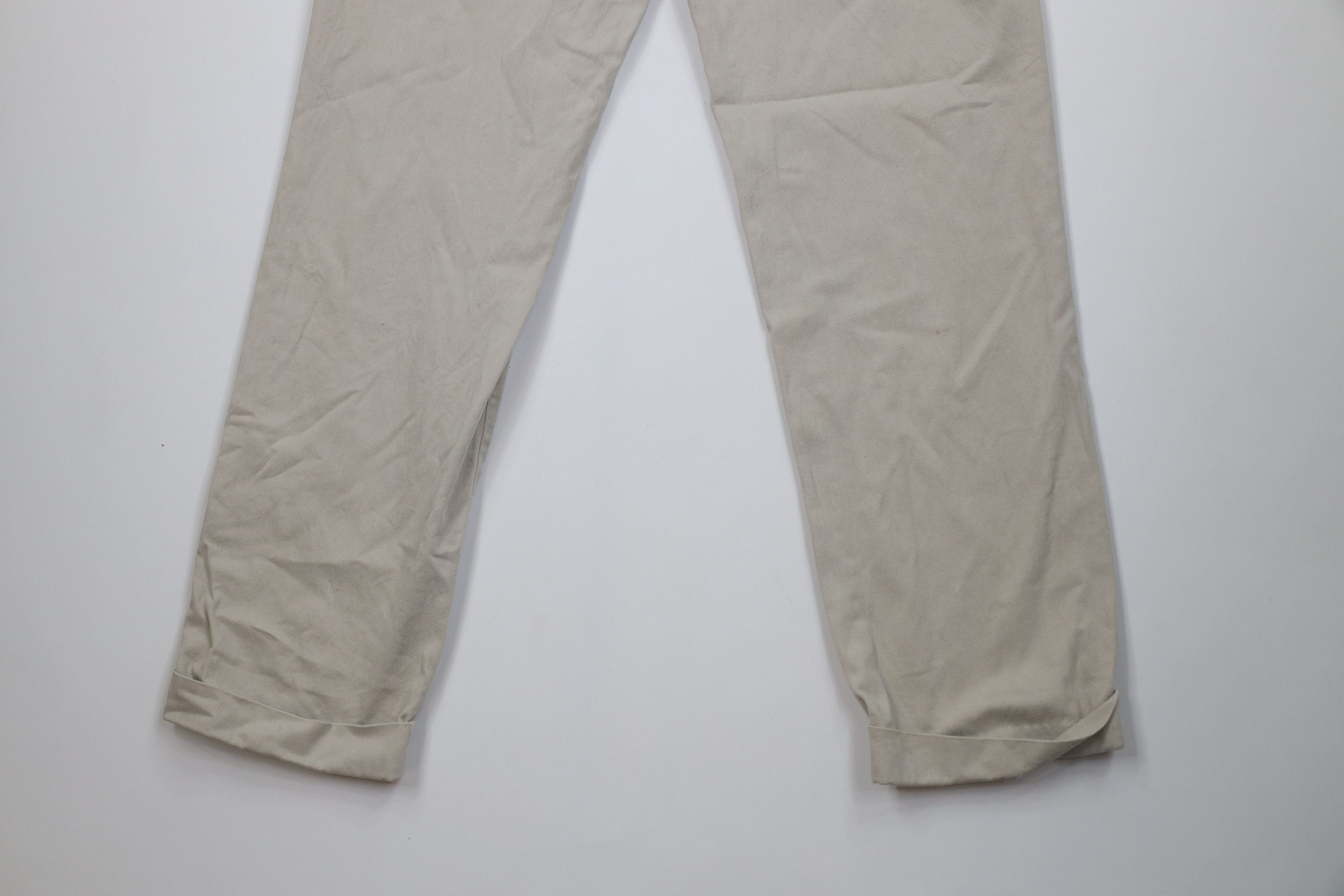 Ralph Lauren Vintage 90s Ralph Lauren Pleated Cuffed Chino Pants Cotton Size US 29 - 11 Thumbnail