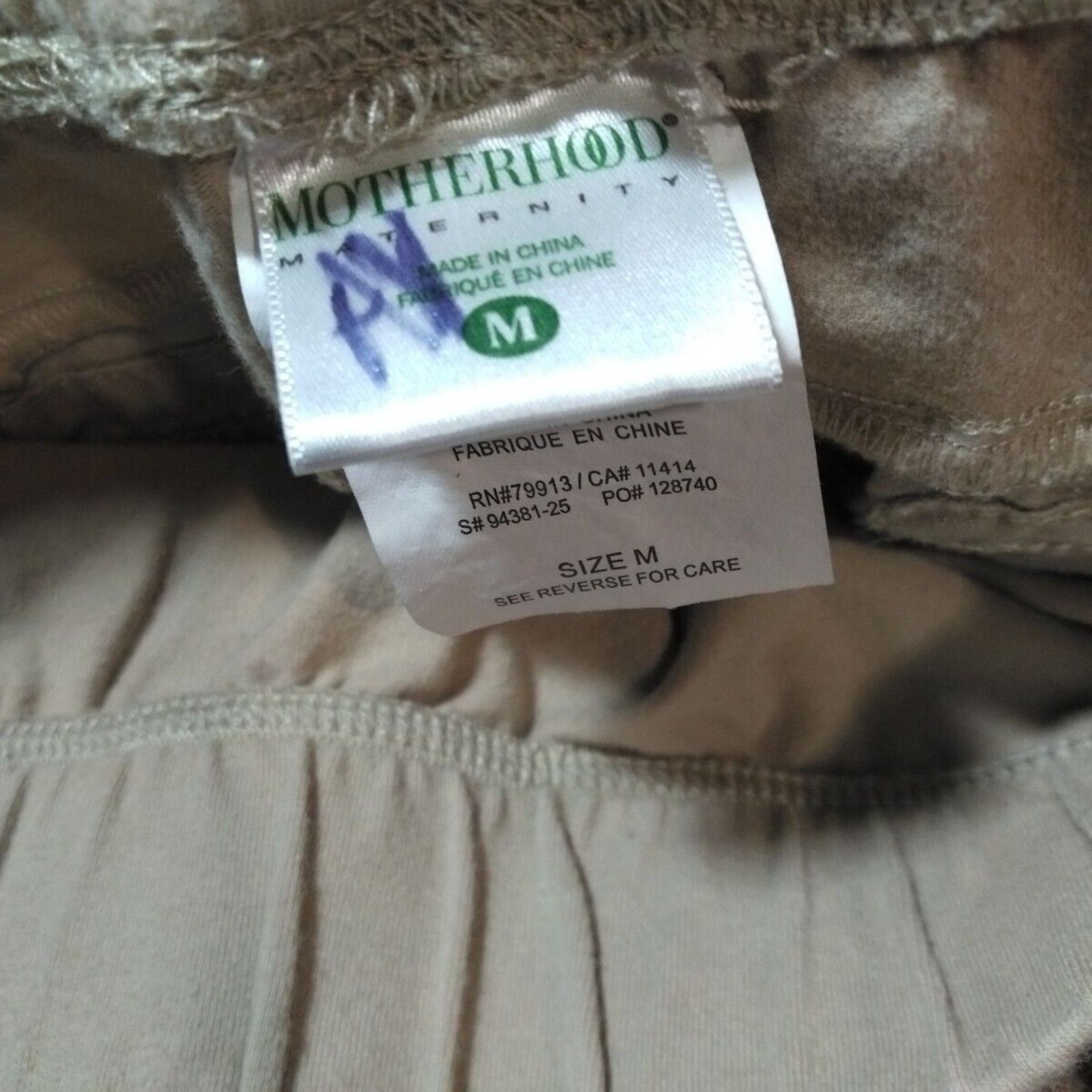 Other Motherhood Maternity Women's Tan Pants Size Medium Linen Size 28" / US 6 / IT 42 - 7 Thumbnail