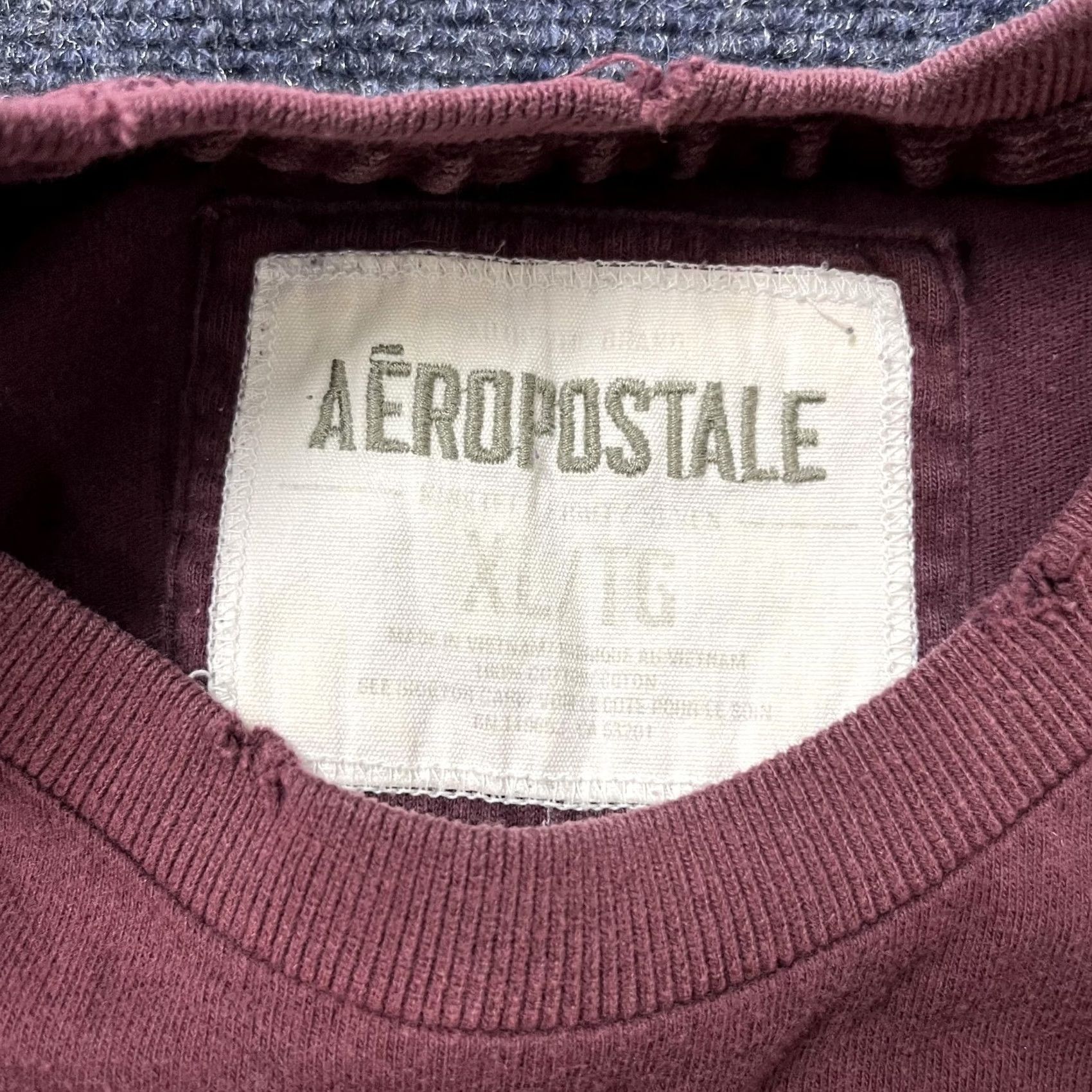 Aeropostale Y2K Aeropostale Shirt Mens XL Red 87 Crest Logo College Varsity Tee T-Shirt Size US XL / EU 56 / 4 - 3 Thumbnail