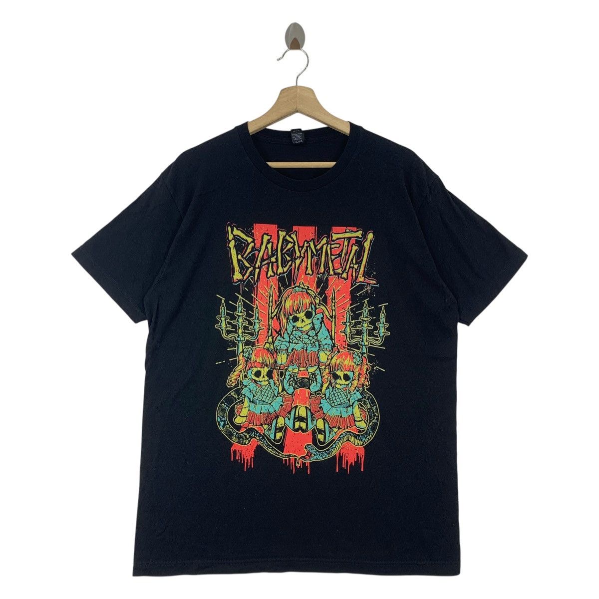Band Tees × Japanese Brand × Vintage BABY METAL US tour 2017 Japanese band tee Size US L / EU 52-54 / 3 - 2 Thumbnail