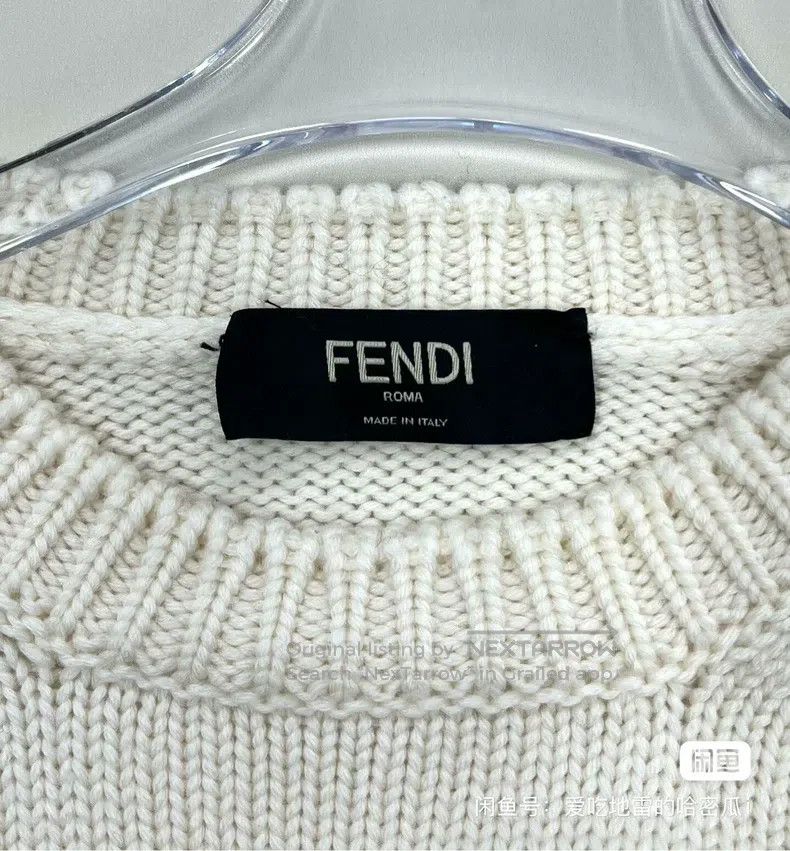Fendi Fendi Embroidered Letter Logo Knit Sweater Size US M / EU 48-50 / 2 - 3 Thumbnail