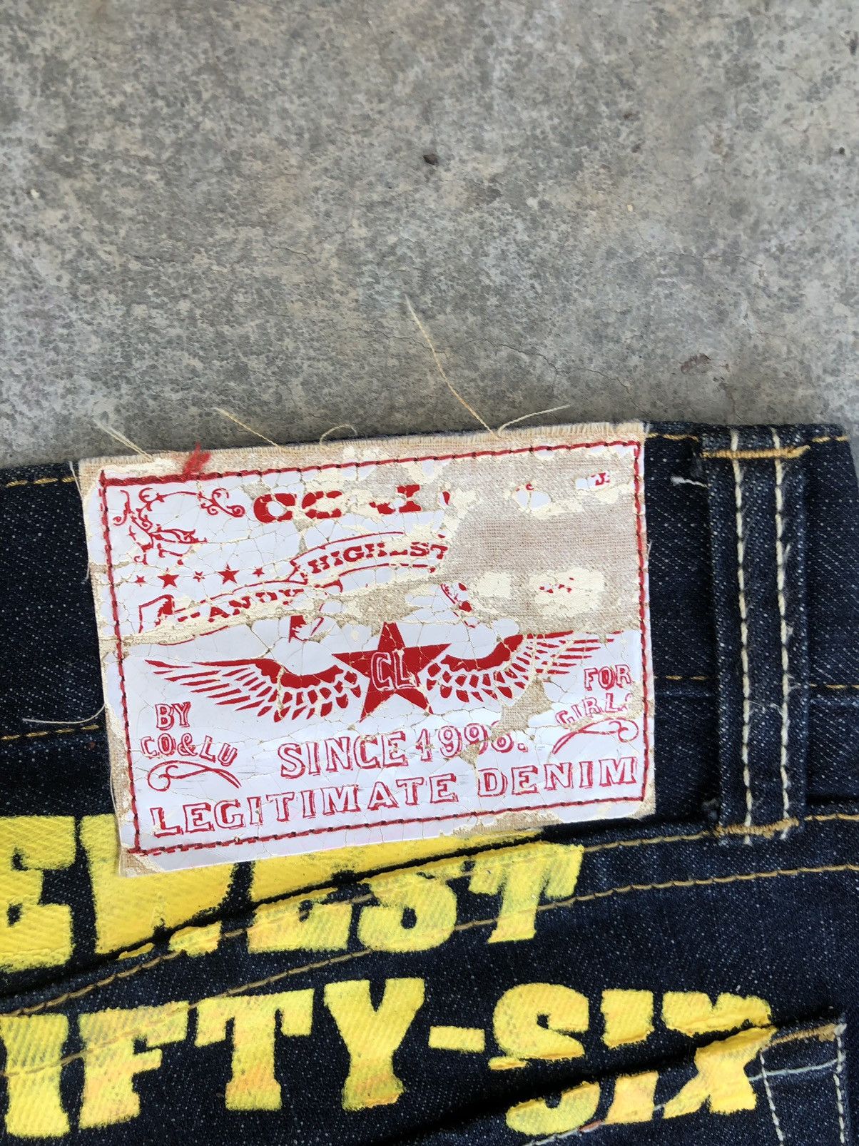 Japanese Brand Vintage Co & Lu Daicock Evisu Style Selvedge Big Logo Size US 31 - 14 Thumbnail