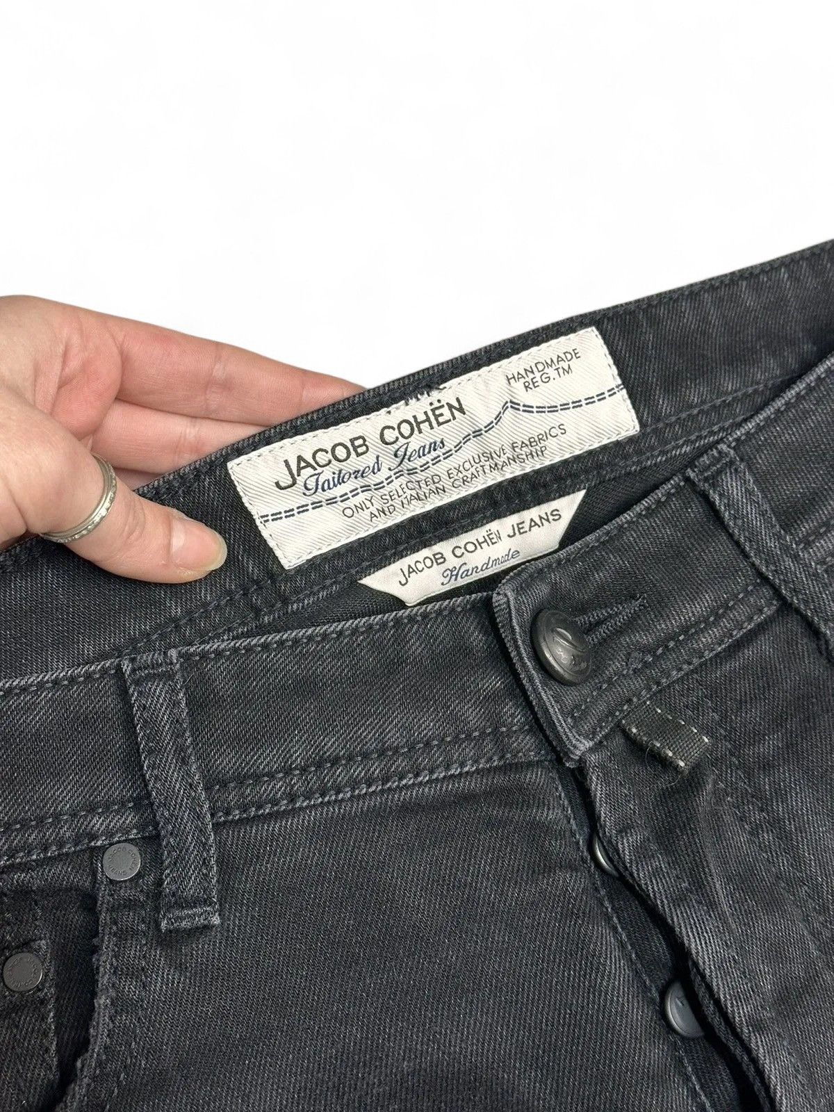 14th Addiction Jacob Cohen black denim jeans slim fit vintage style Size US 32 / EU 48 - 8 Thumbnail