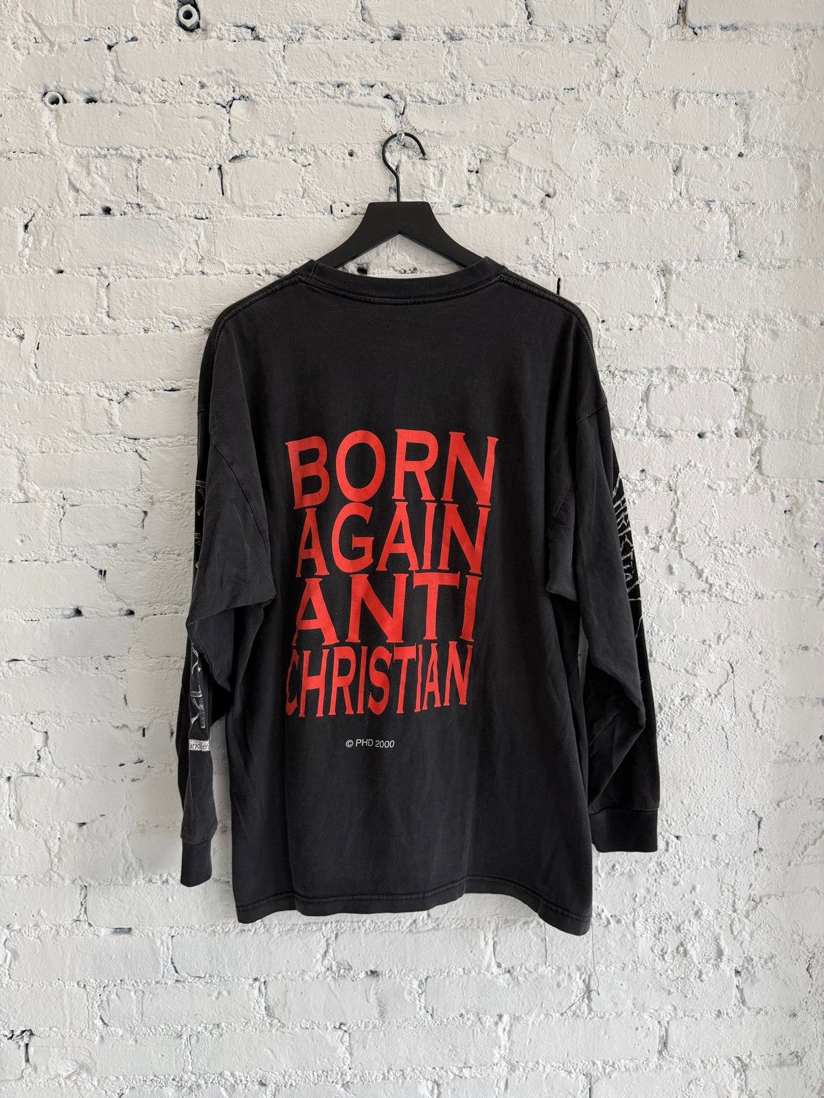 Vintage 2000 CHRISTIAN DEATH ‘BORN AGAIN ANTI CHRISTIAN’ L/S TEE Size US XL / EU 56 / 4 - 5 Thumbnail