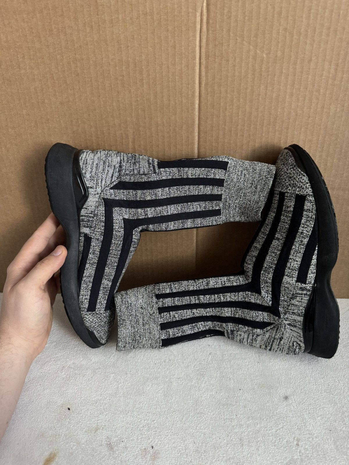 Acne Studios Acne Studios Batilda Lurex Black/silver Strips Size US 8 / IT 38 - 7 Thumbnail