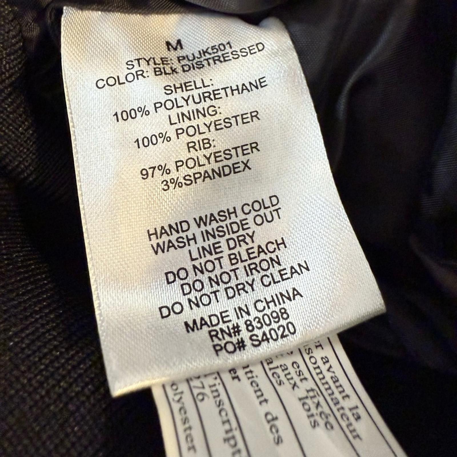 Other CiSoni Premium Faux Leather black jacket vegan leather Med Size M / US 6-8 / IT 42-44 - 9 Thumbnail