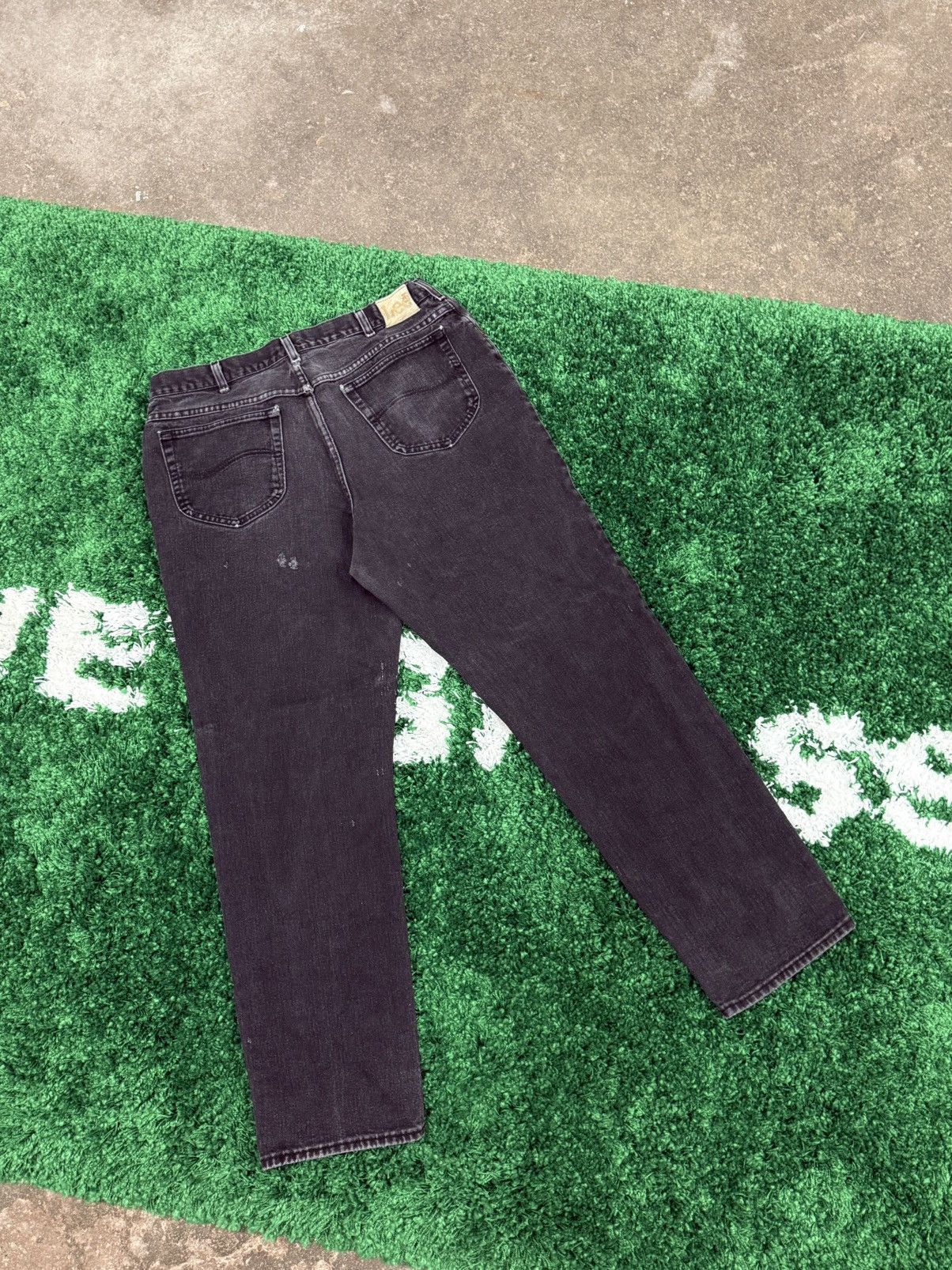 Lee × Vintage Vintage Lee Black Denim Jeans Sz. 38 Size US 34 / EU 50 - 2 Thumbnail