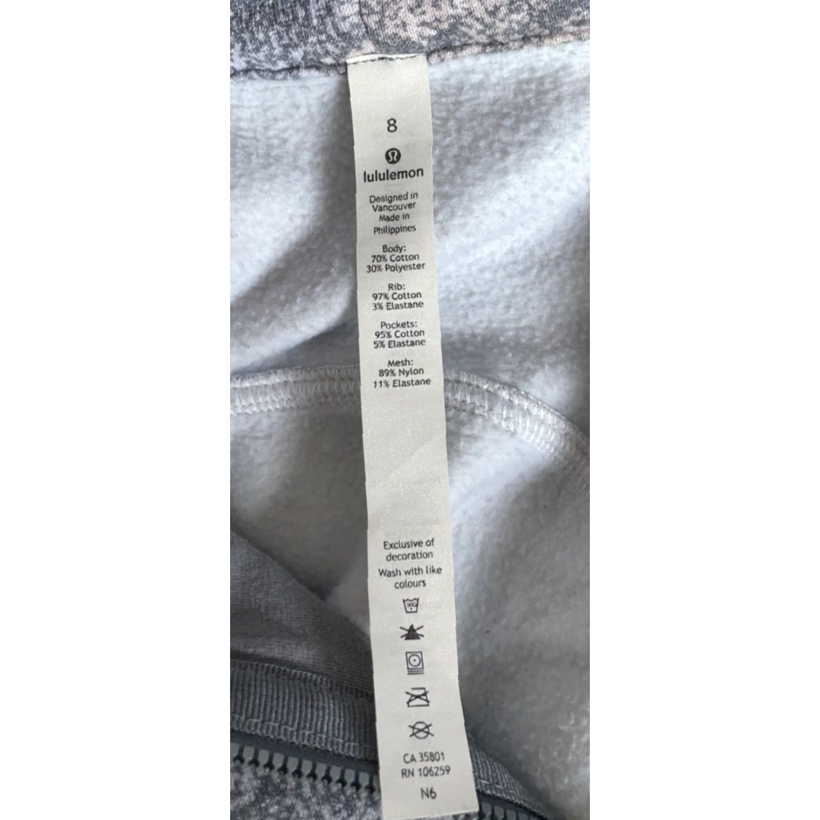Lululemon VINTAGE Lululemon Scuba Hoodie Women 8 Gray Full Zip Mock Neck 2019 Size M / US 6-8 / IT 42-44 - 3 Thumbnail