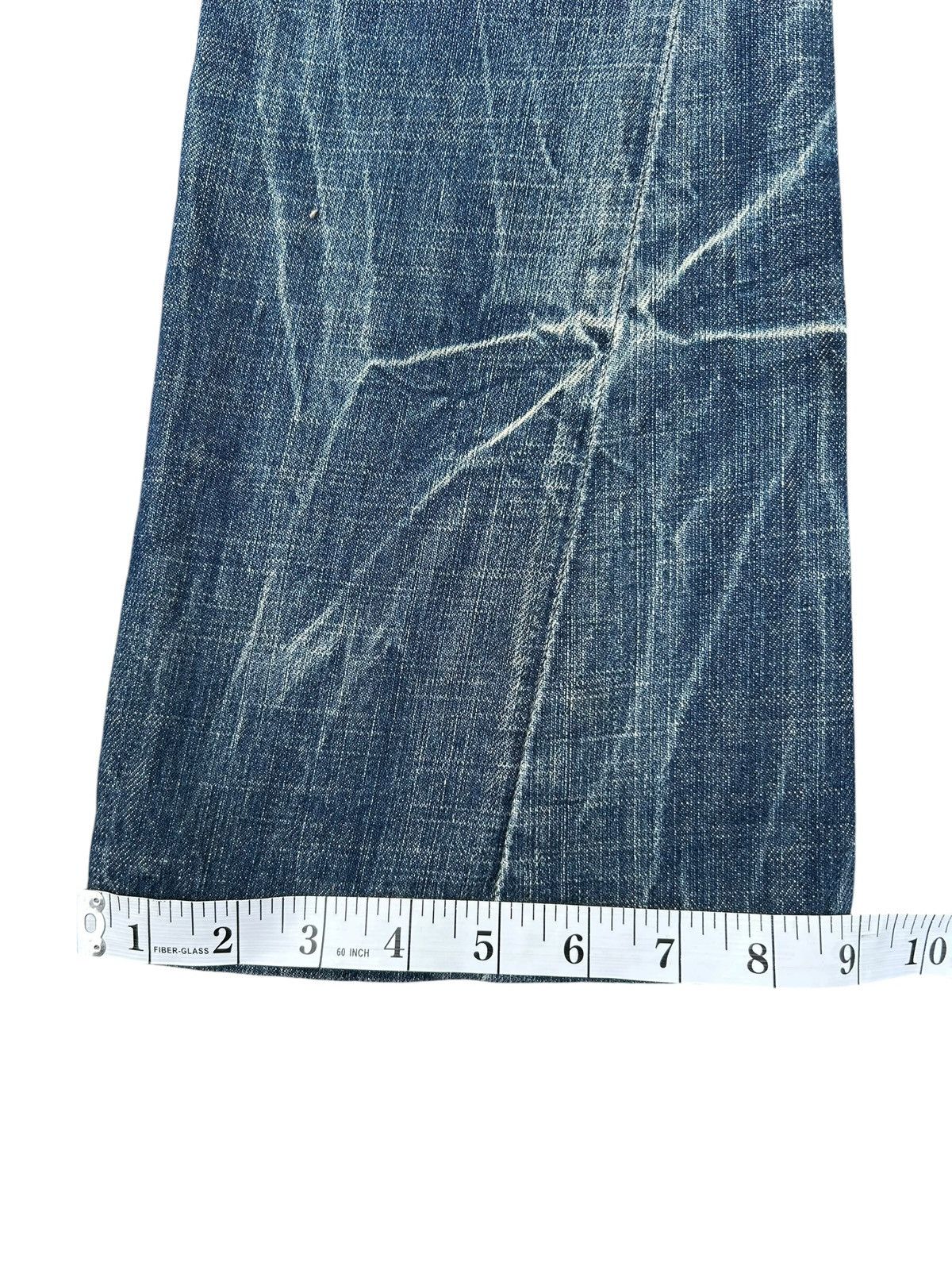 Kapital Flare Yoshitomo Nara Lolita Distressed Denim Jeans Size US 30 / EU 46 - 23 Thumbnail