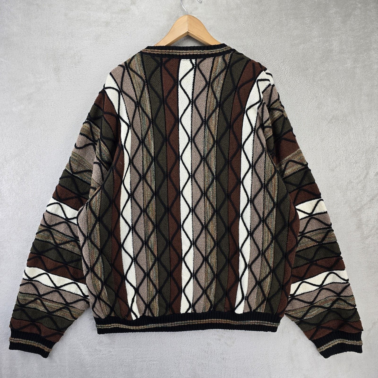Other Vtg Taggio 3d Knit Sweatshirt Mens 2XL Coogi Style *FLAWS Size US XXL / EU 58 / 5 - 9 Thumbnail