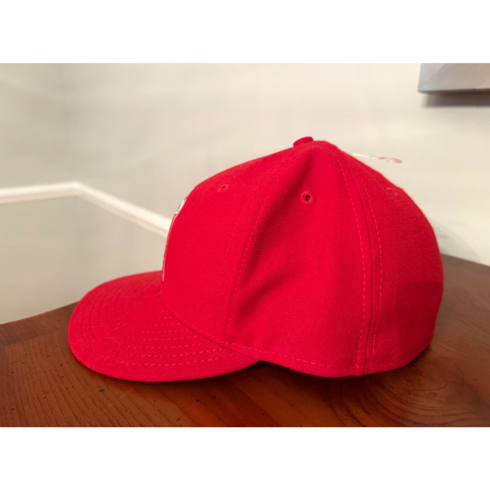 New Era Los Angeles Angels MLB New Era 59FIFTY Fitted Cap 5950 Hat 7 5/8 Red Mens Baseball Cap Size ONE SIZE - 2 Thumbnail