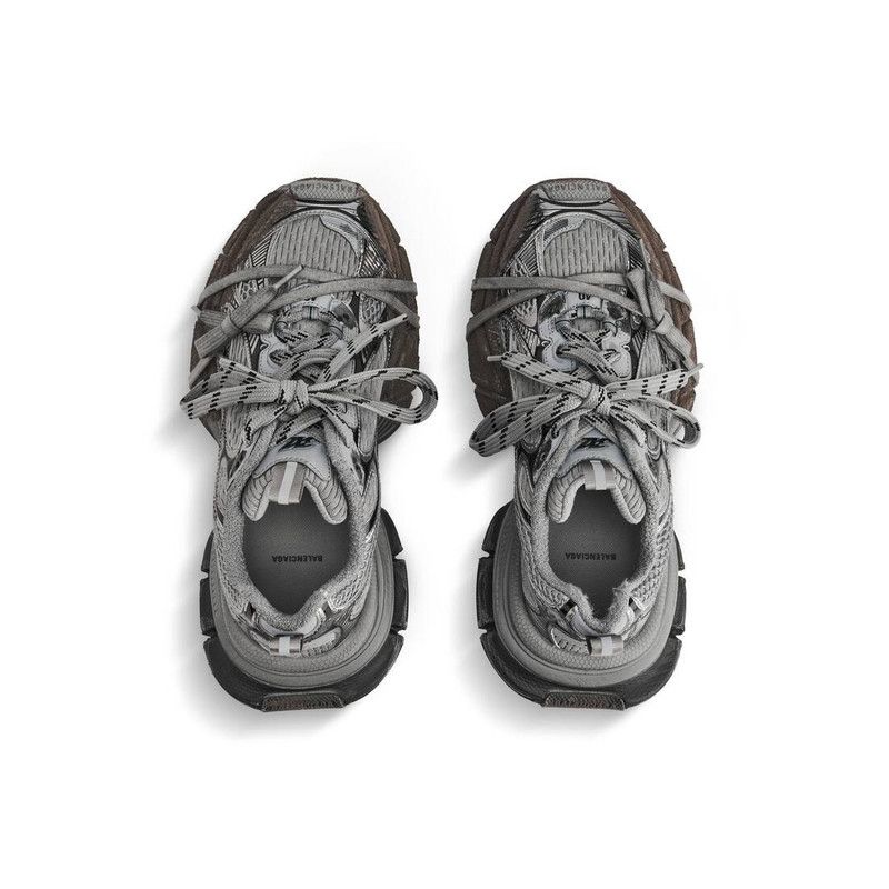 Balenciaga o1tr1nto1125 3XL Sneakers Worn-Out in Black/Grey Size US 12 / EU 45 - 5 Thumbnail