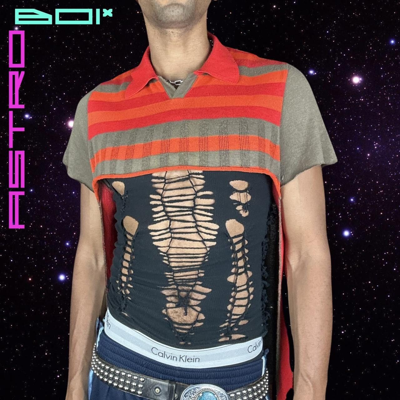 Other × Vintage ASTROBOI* NUCLEAR KNIT POLO SWEATER _ XL Size US XL / EU 56 / 4 - 4 Thumbnail