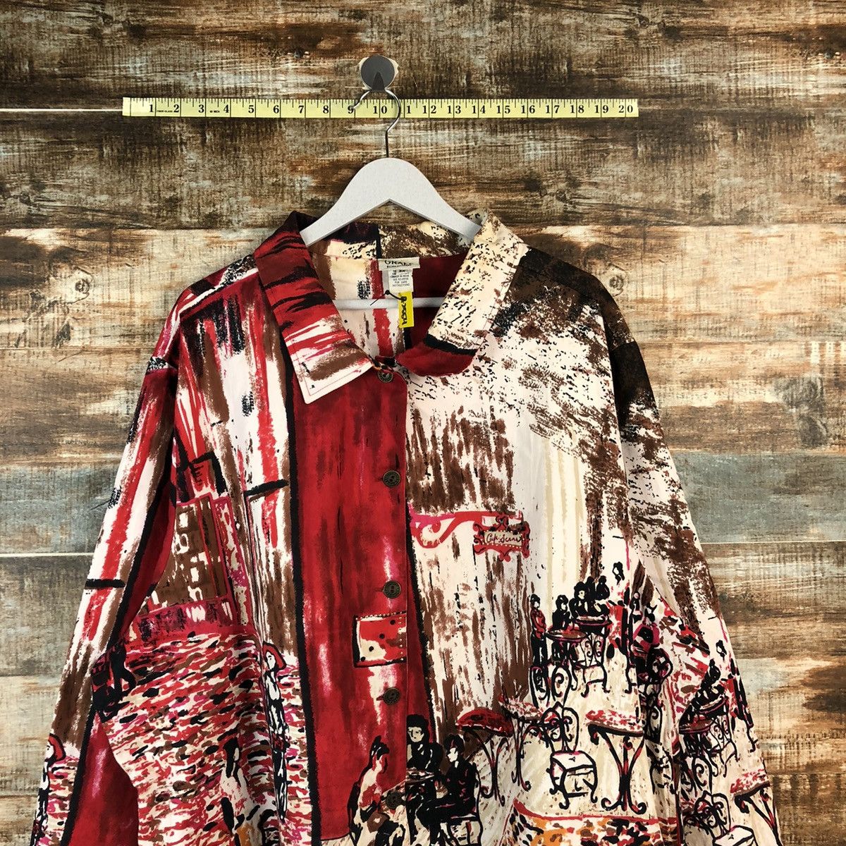GRAFF DLL Graff Art vintage painter Red Shirt #A2554 Size US XXL / EU 58 / 5 - 2 Thumbnail