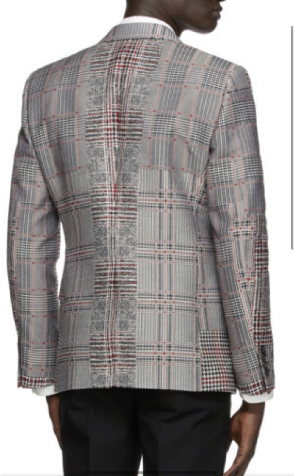 Alexander McQueen Prince of Wales patchwork blazer size46 Size 46R - 3 Thumbnail
